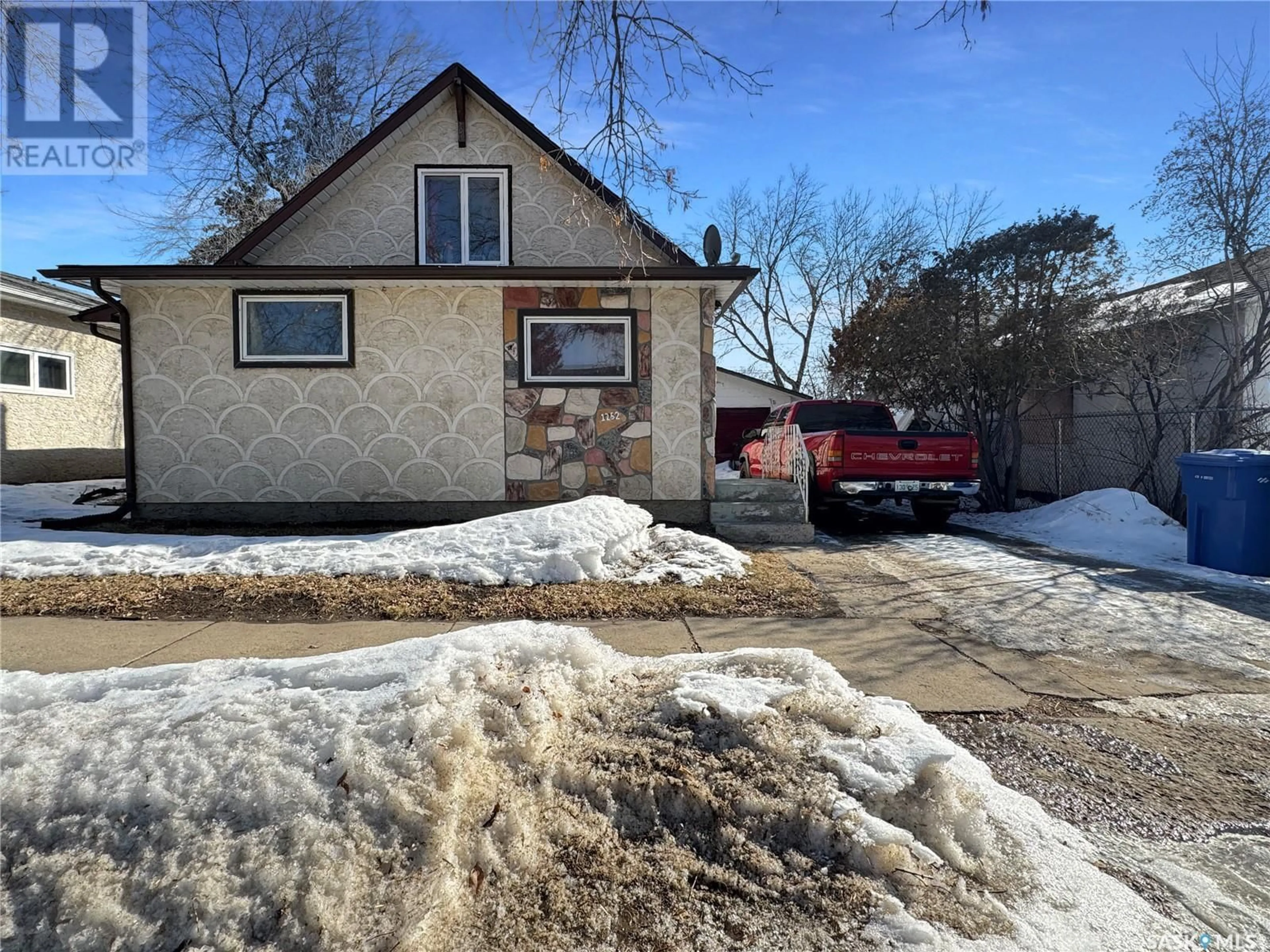 A pic from outside/outdoor area/front of a property/back of a property/a pic from drone, street for 1252 107th STREET, North Battleford Saskatchewan S9A3N2