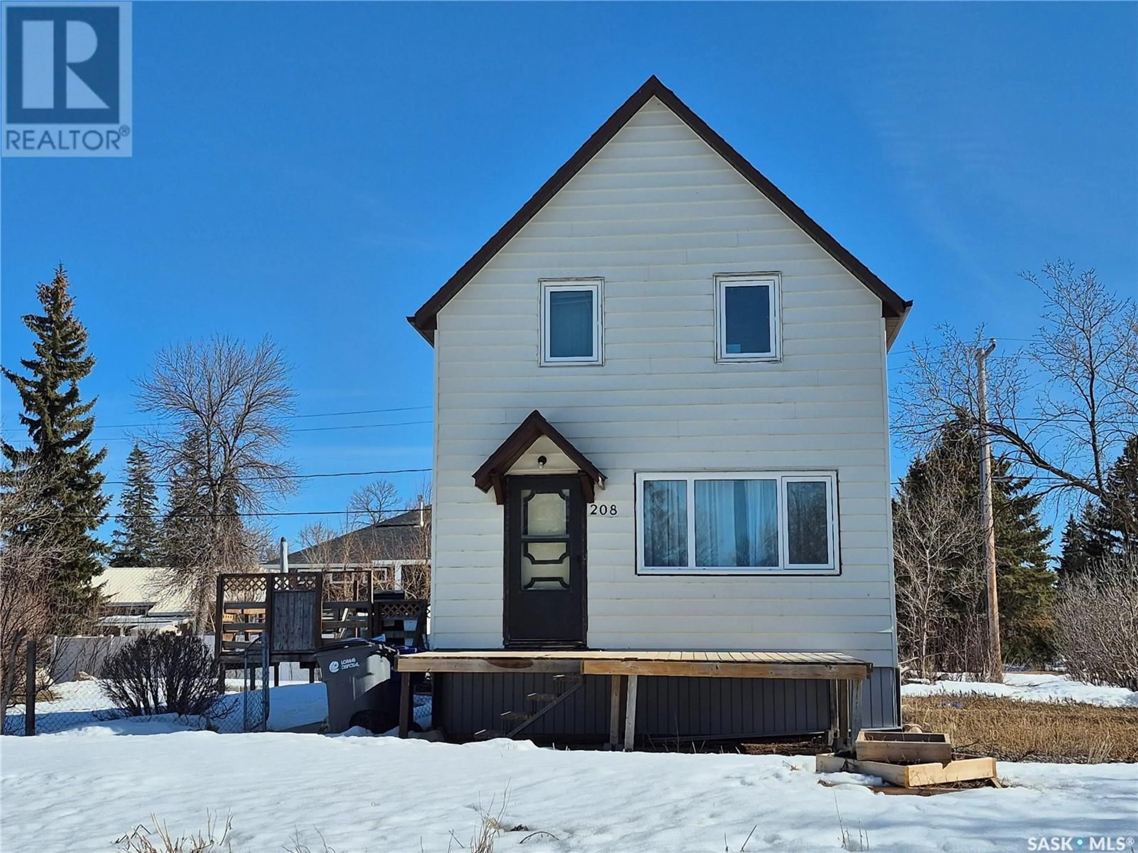 Home with vinyl exterior material, street for 208 MILLET STREET, Yellow Grass Saskatchewan S0G5J0