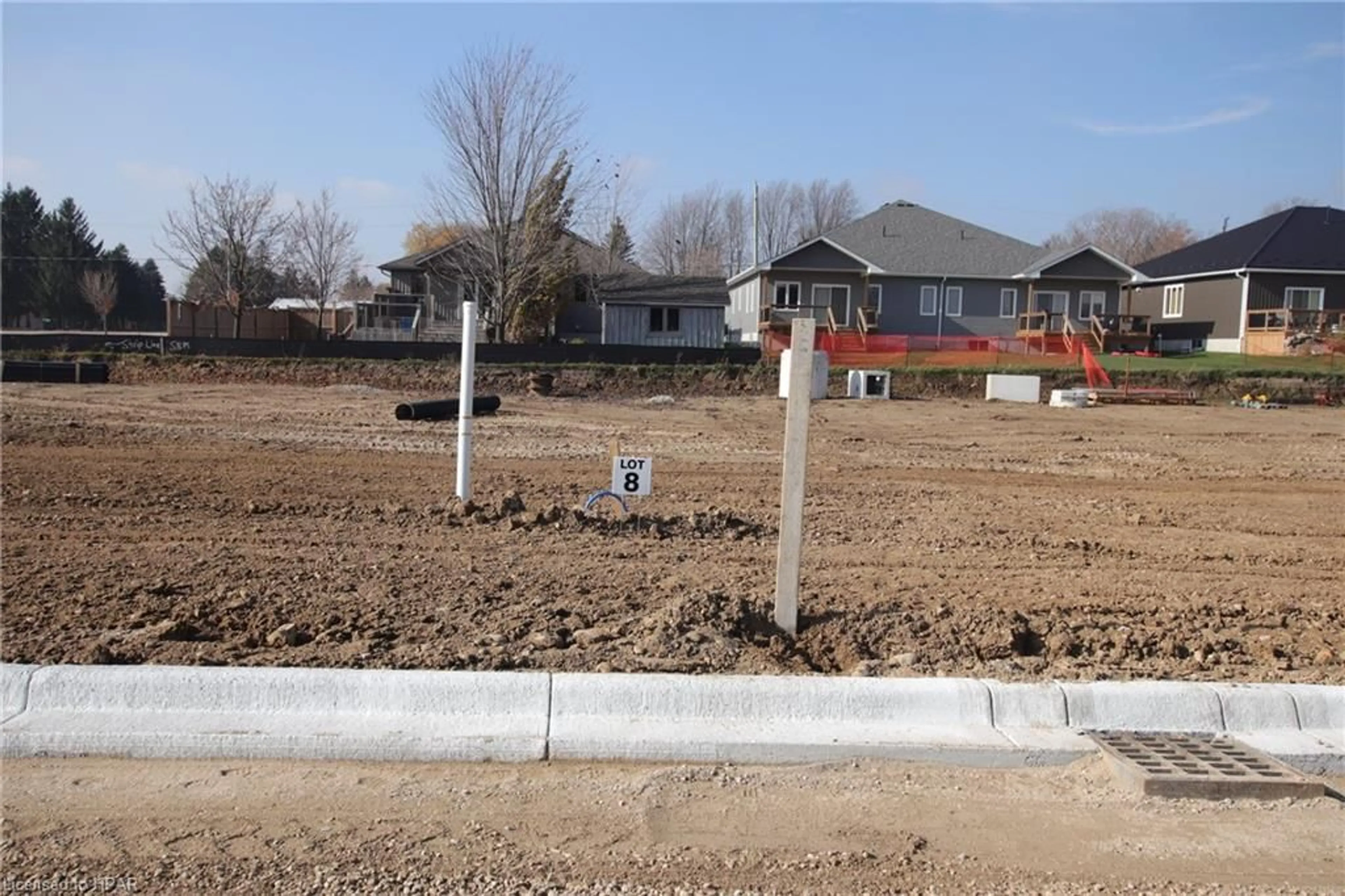 Fenced yard for 788 & 790 Bryans Dr, Brussels Ontario N0G 1H0