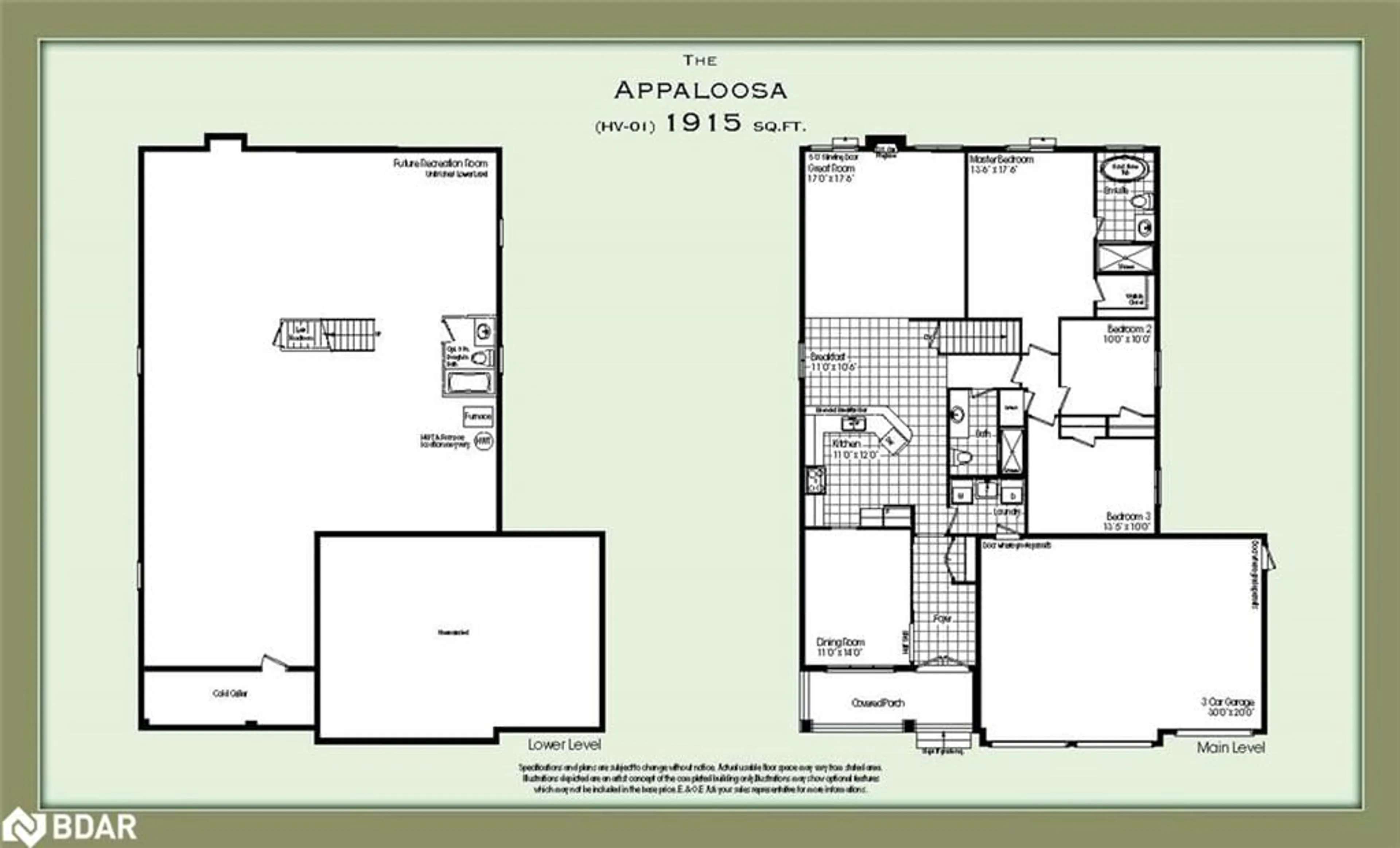 Floor plan for LOT 7 Cottonwood St, Anten Mills Ontario L0L 1Y2