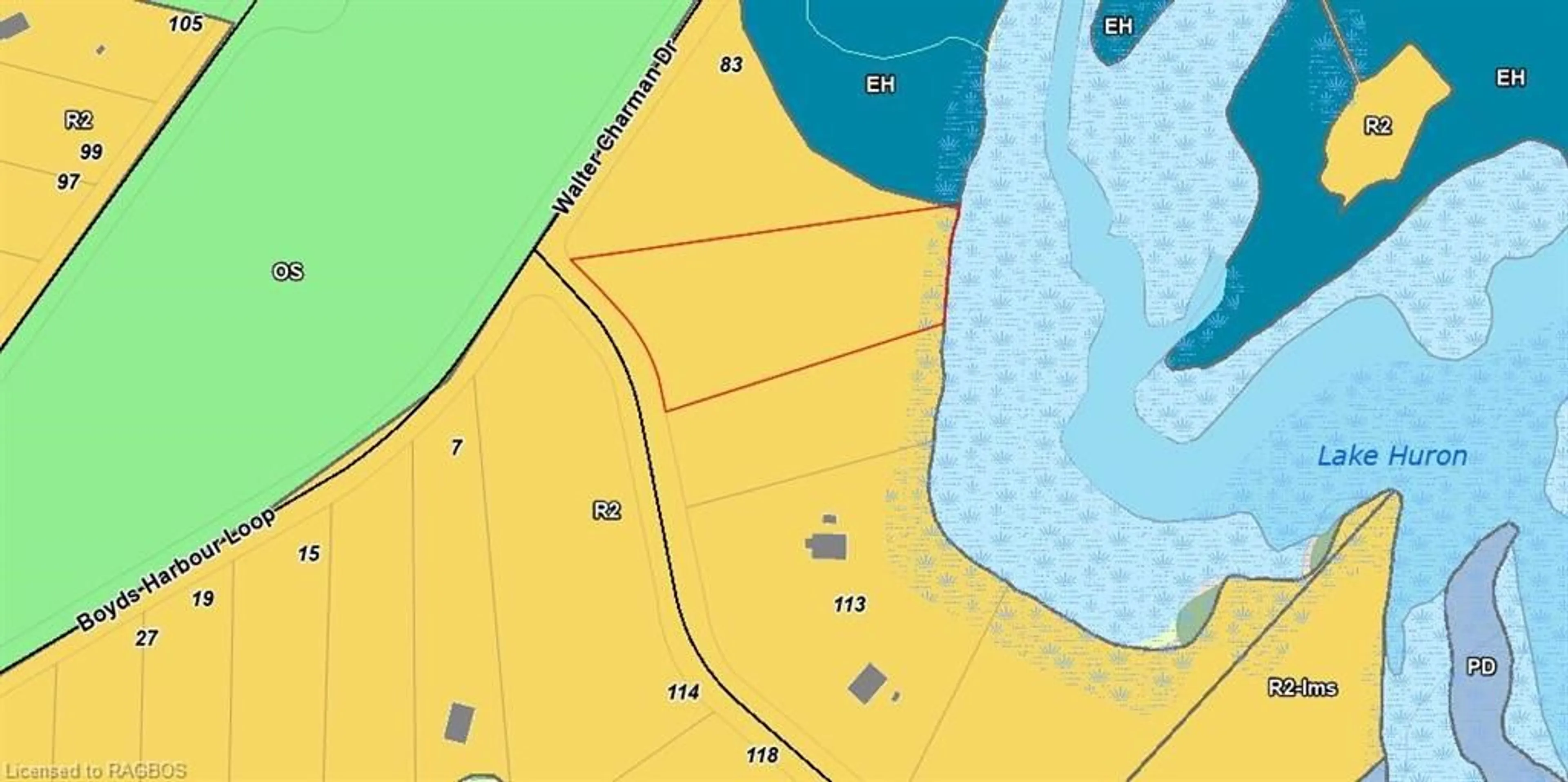 Picture of a map for PCL 2-3 Walter Charman Dr, Stokes Bay Ontario N0H 2R0