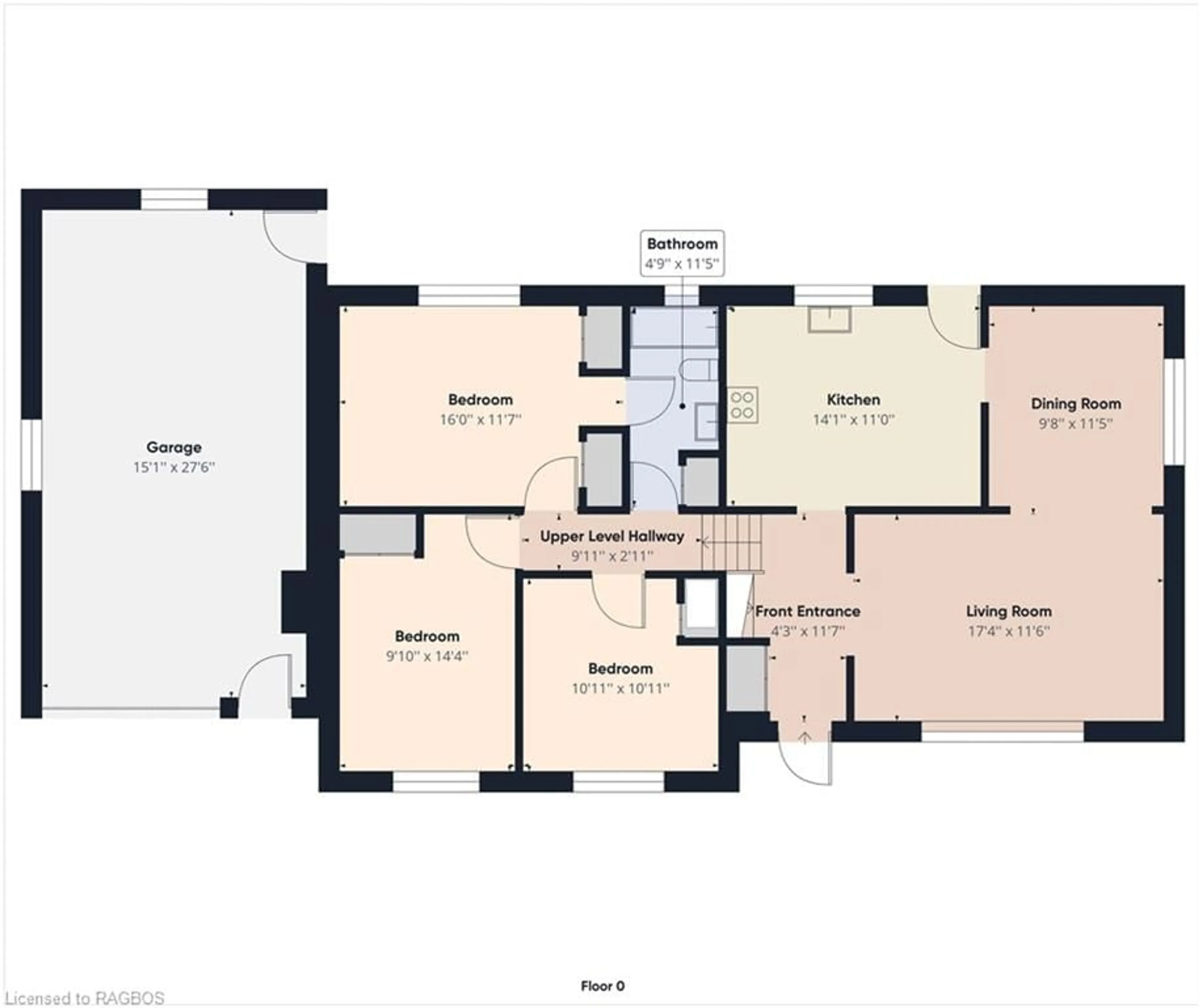 Floor plan for 493 Thede Dr, Port Elgin Ontario N0H 2C4