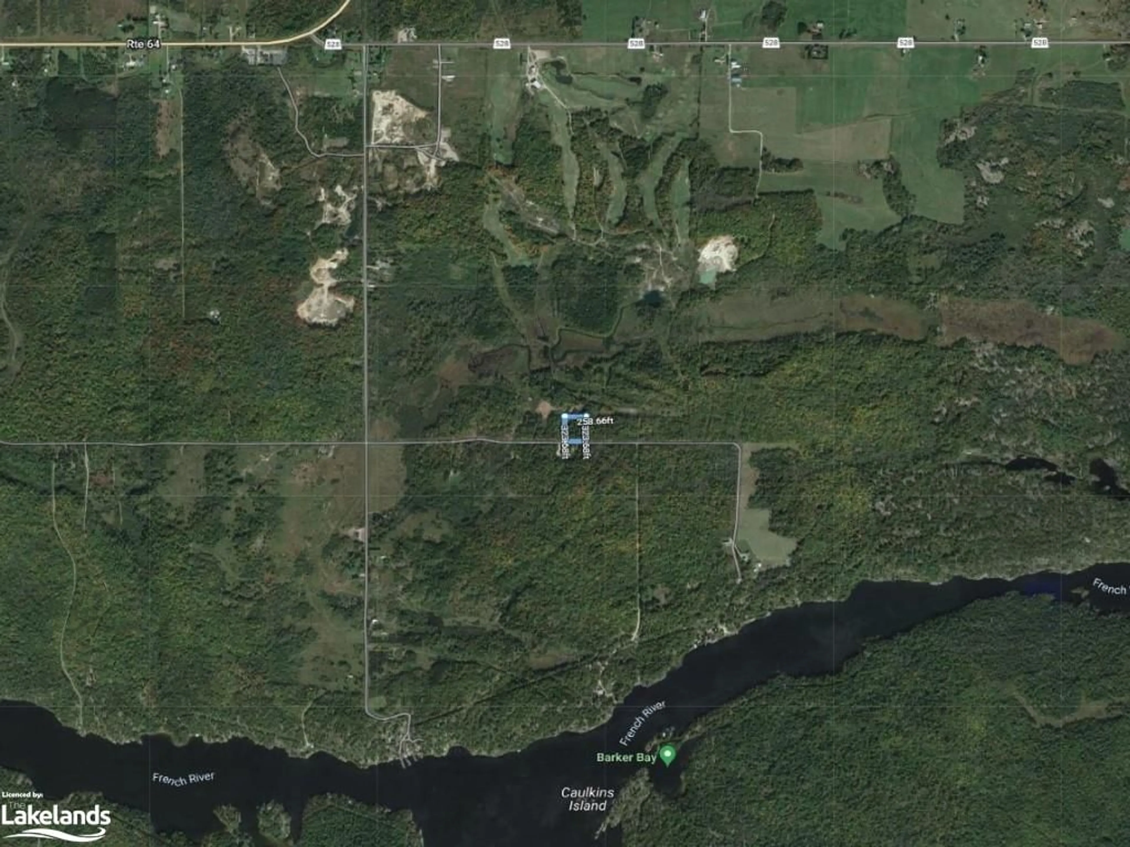 Picture of a map for PART 6 North Channel Camp Rd, Noëlville Ontario P0M 2N0