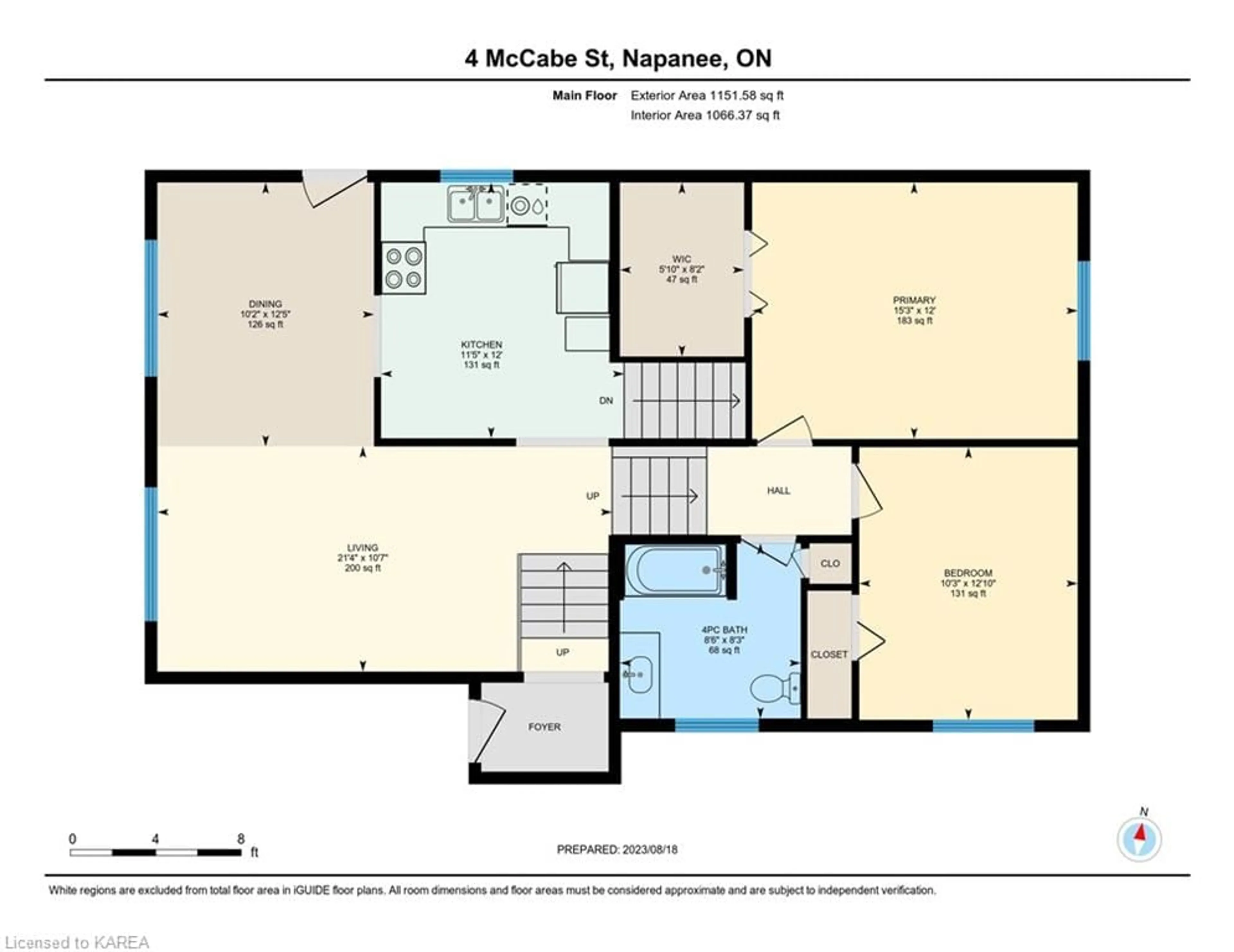 Floor plan for 4 Mccabe St, Napanee Ontario K7R 3P6