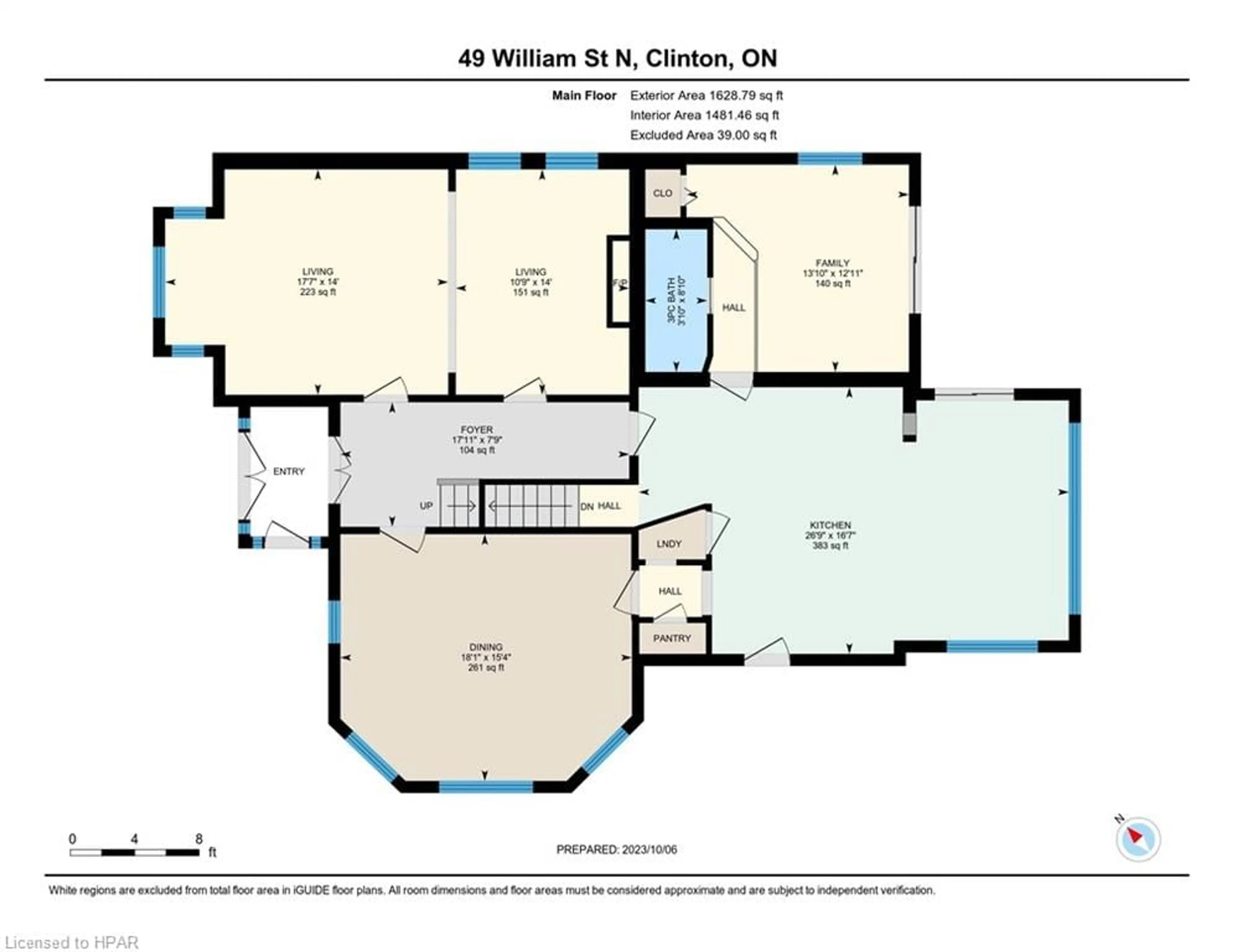 Floor plan for 49 William St, Clinton Ontario N0M 1L0