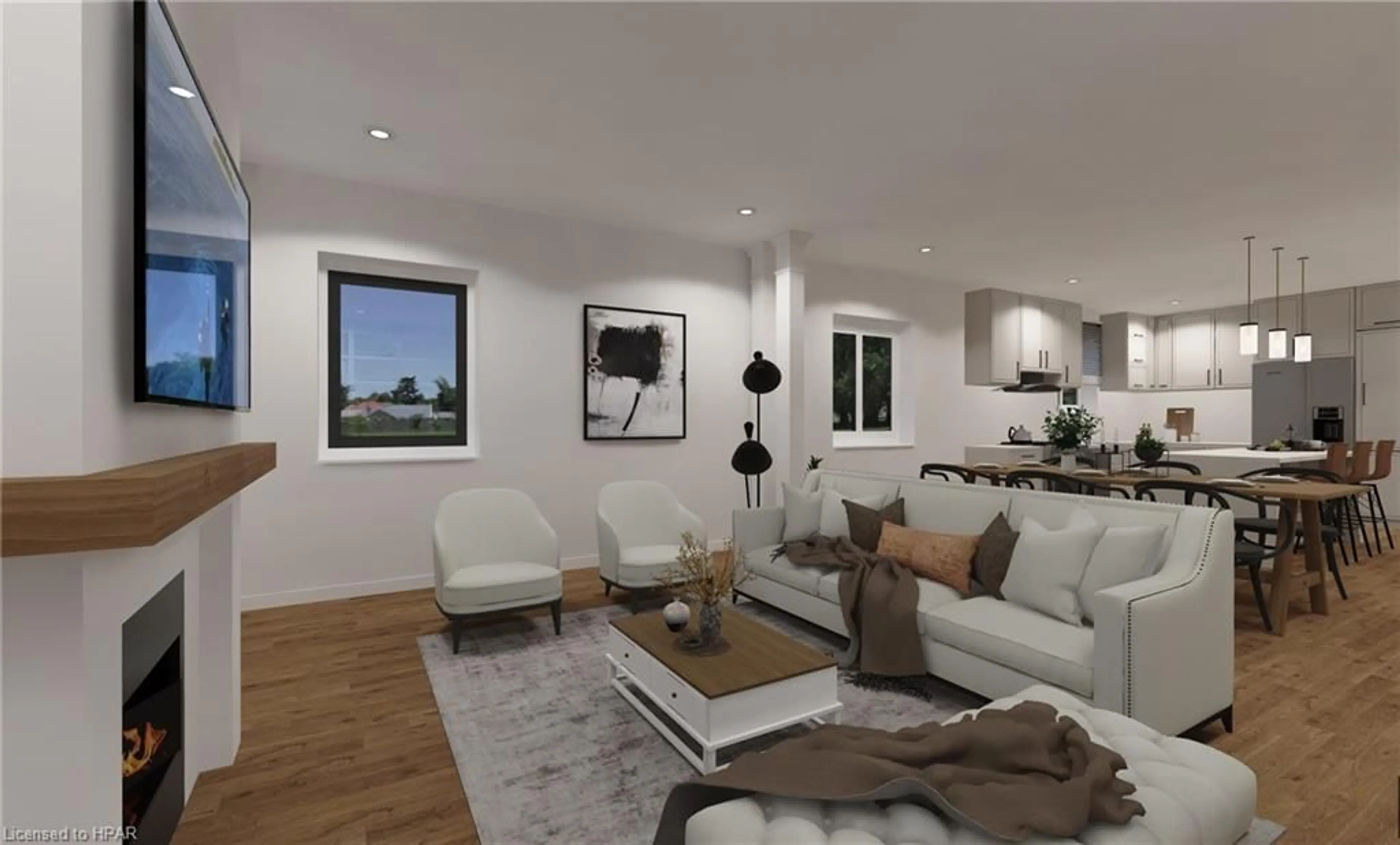 Living room, wood floors for 21 Orchard Dr, Stratford Ontario N5A 0J7