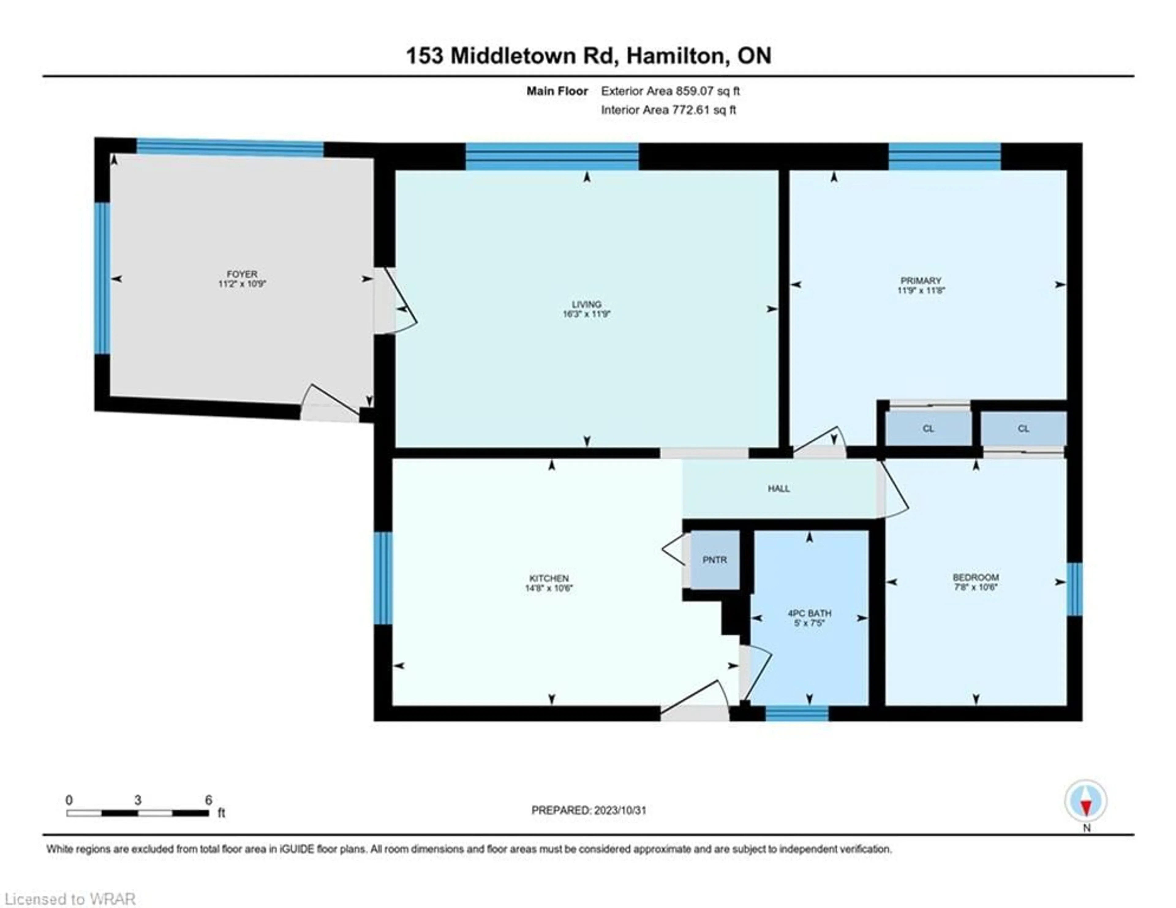 Floor plan for 153 Middletown Rd, Flamborough Ontario L9H 5E1