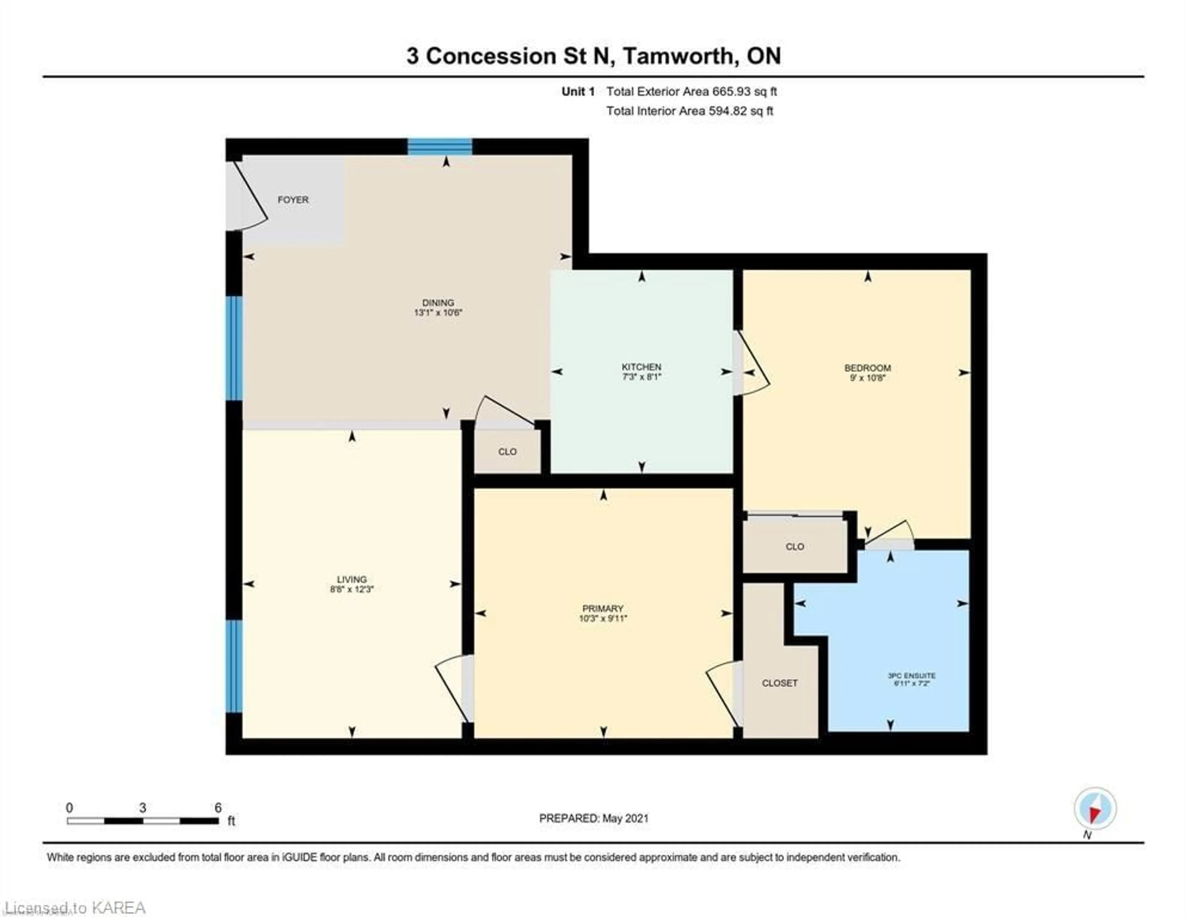 Floor plan for 3 Concession St. N., Tamworth Ontario K0K 3G0