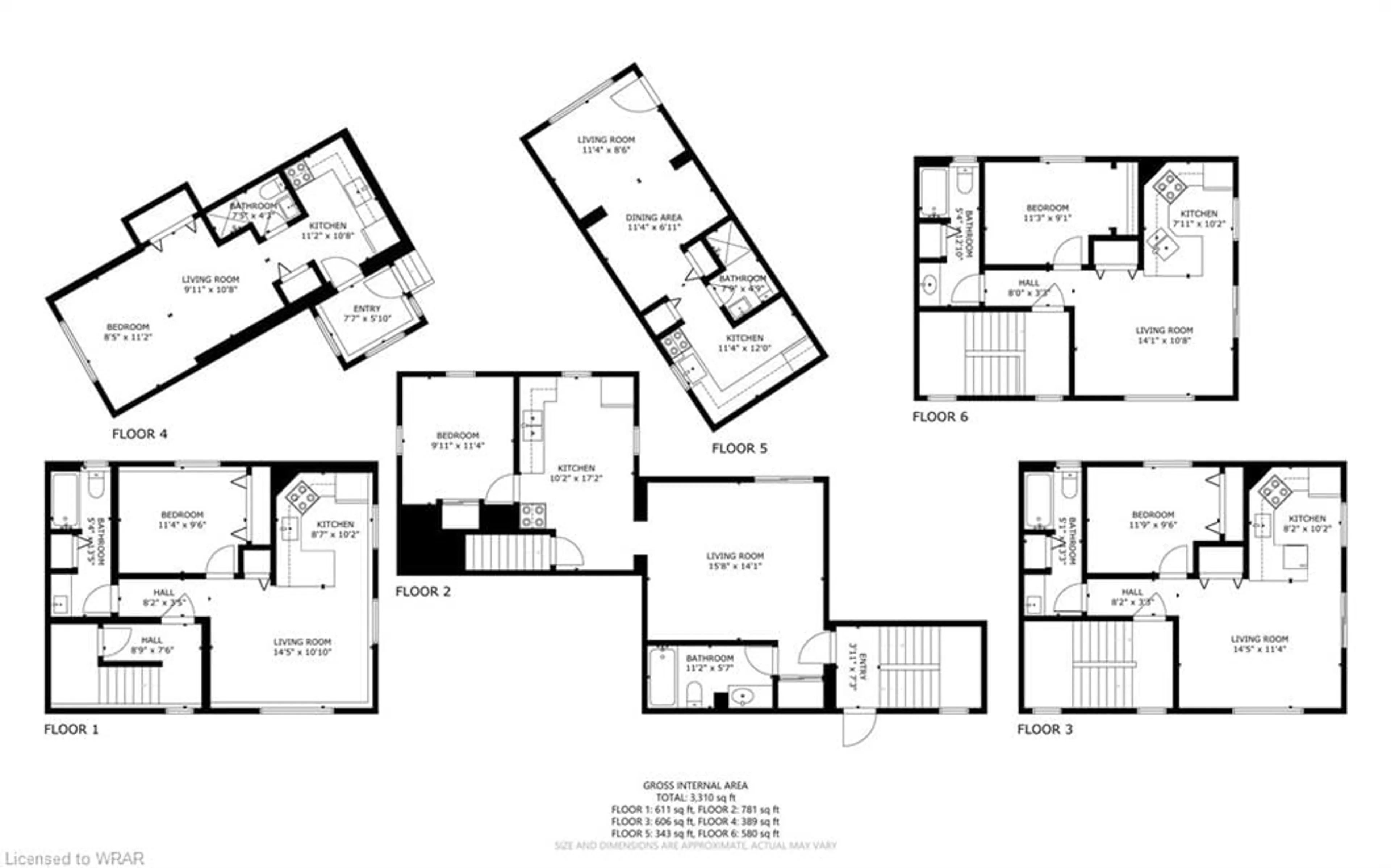 Floor plan for 77 Lancaster St, Kitchener Ontario N2H 4T3