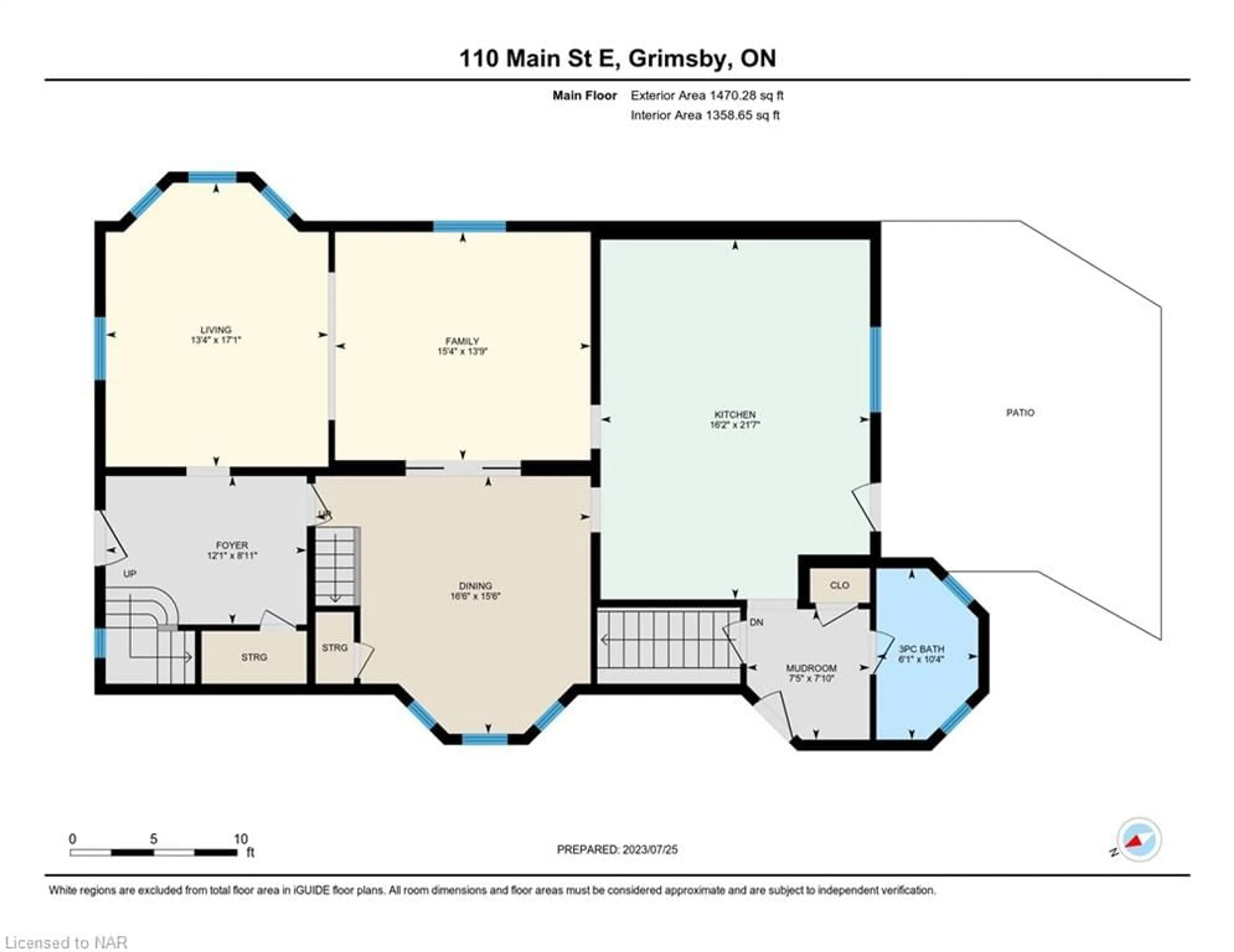 Floor plan for 110 Main St, Grimsby Ontario L3M 1N8