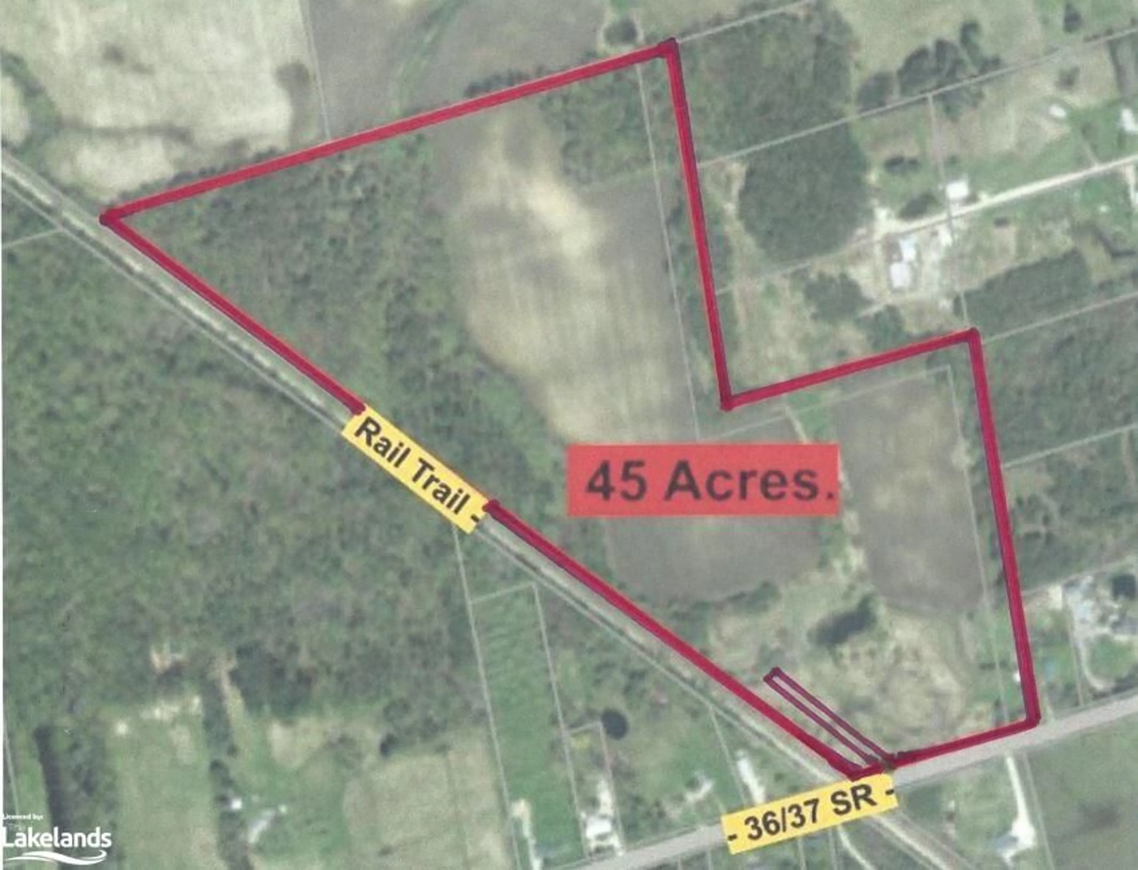 Picture of a map for LOT 1-6 36/37 Nottawasaga Sideroad #PT LTS 1-6, Nottawa Ontario L9Y 3Z1