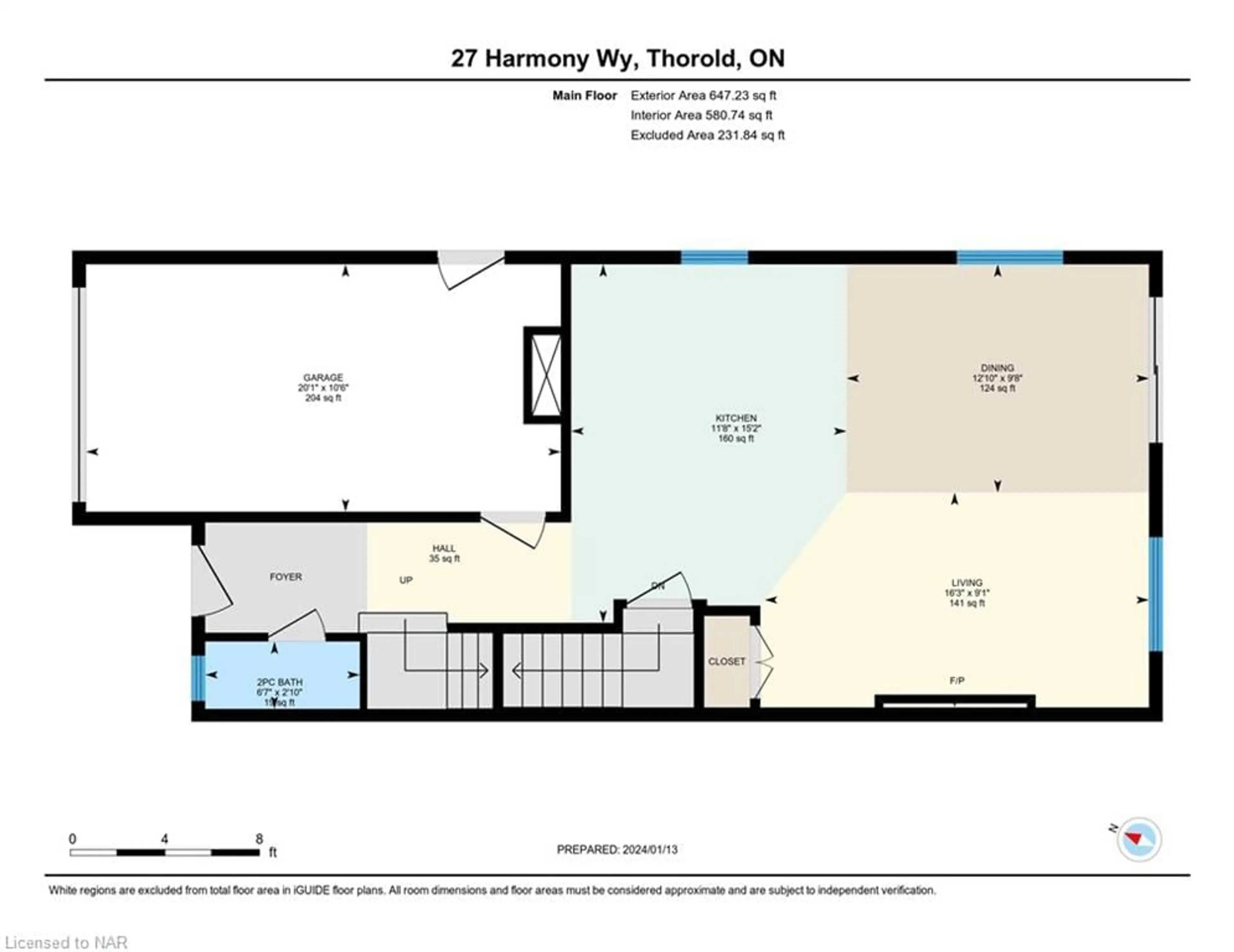 Floor plan for 27 Harmony Way, Thorold Ontario L2V 0B6