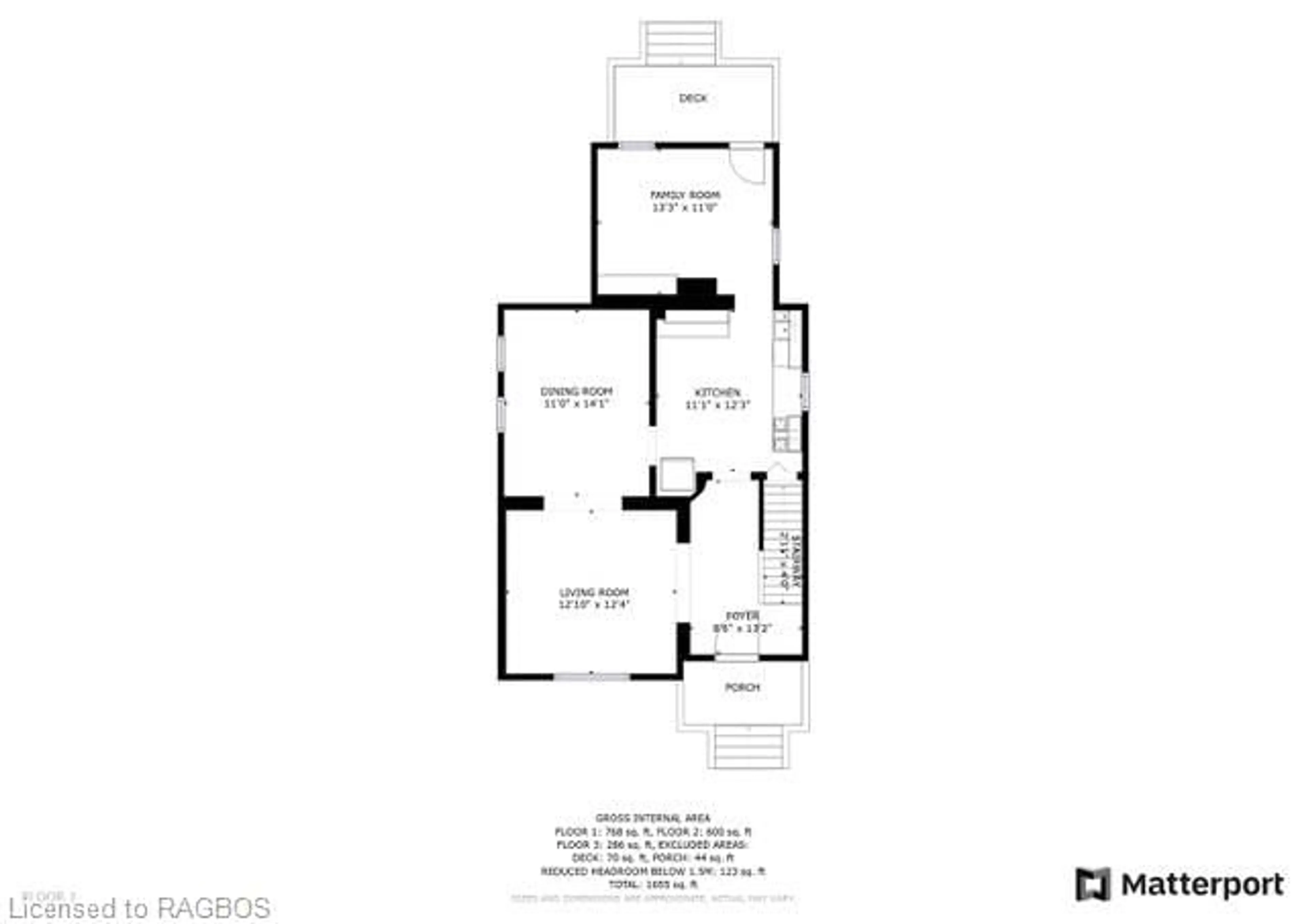 Floor plan for 550 10th Street A West, Owen Sound Ontario N4K 3R6