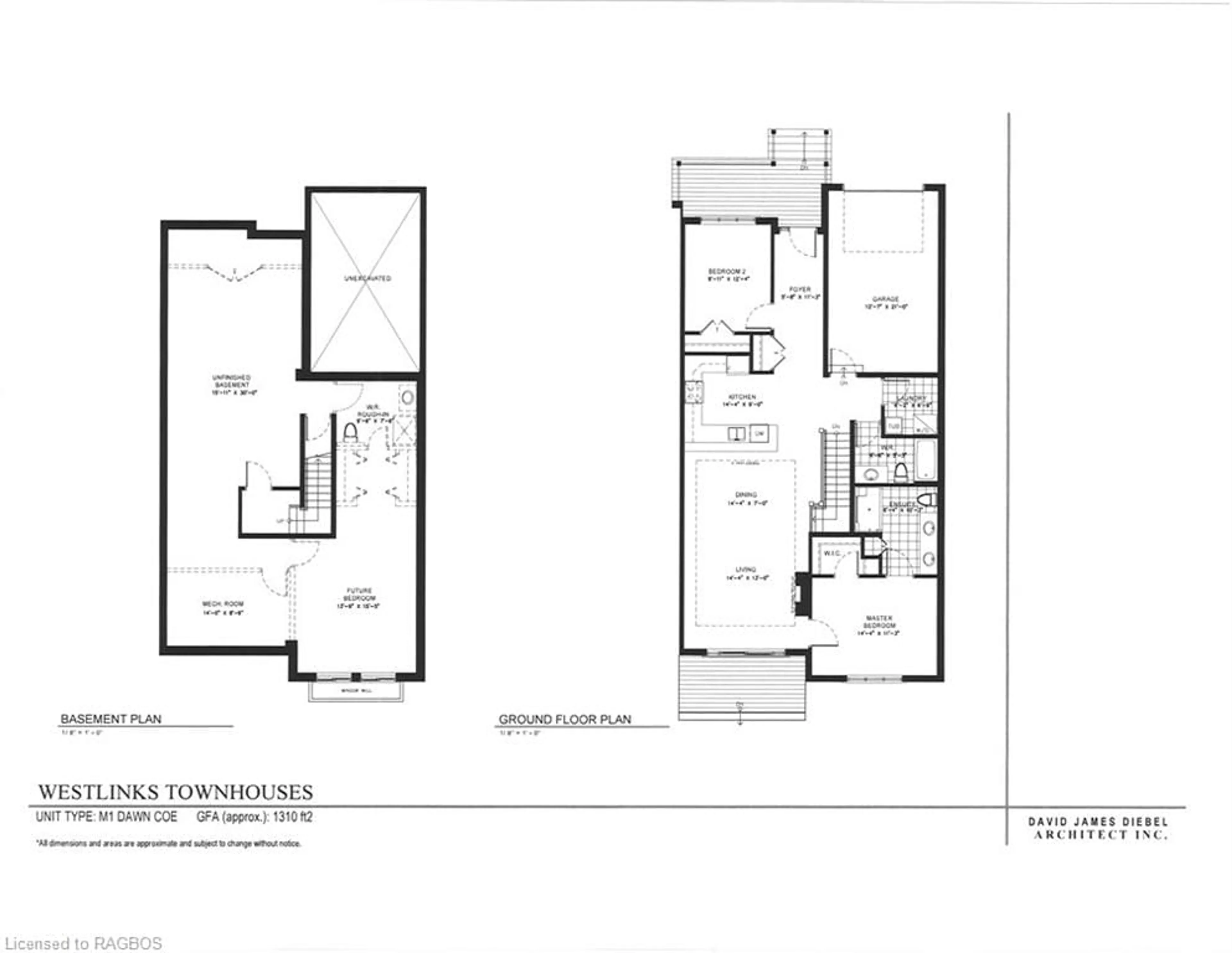 Floor plan for 86 Eagle Crt #18, Saugeen Shores Ontario N0H 2C3