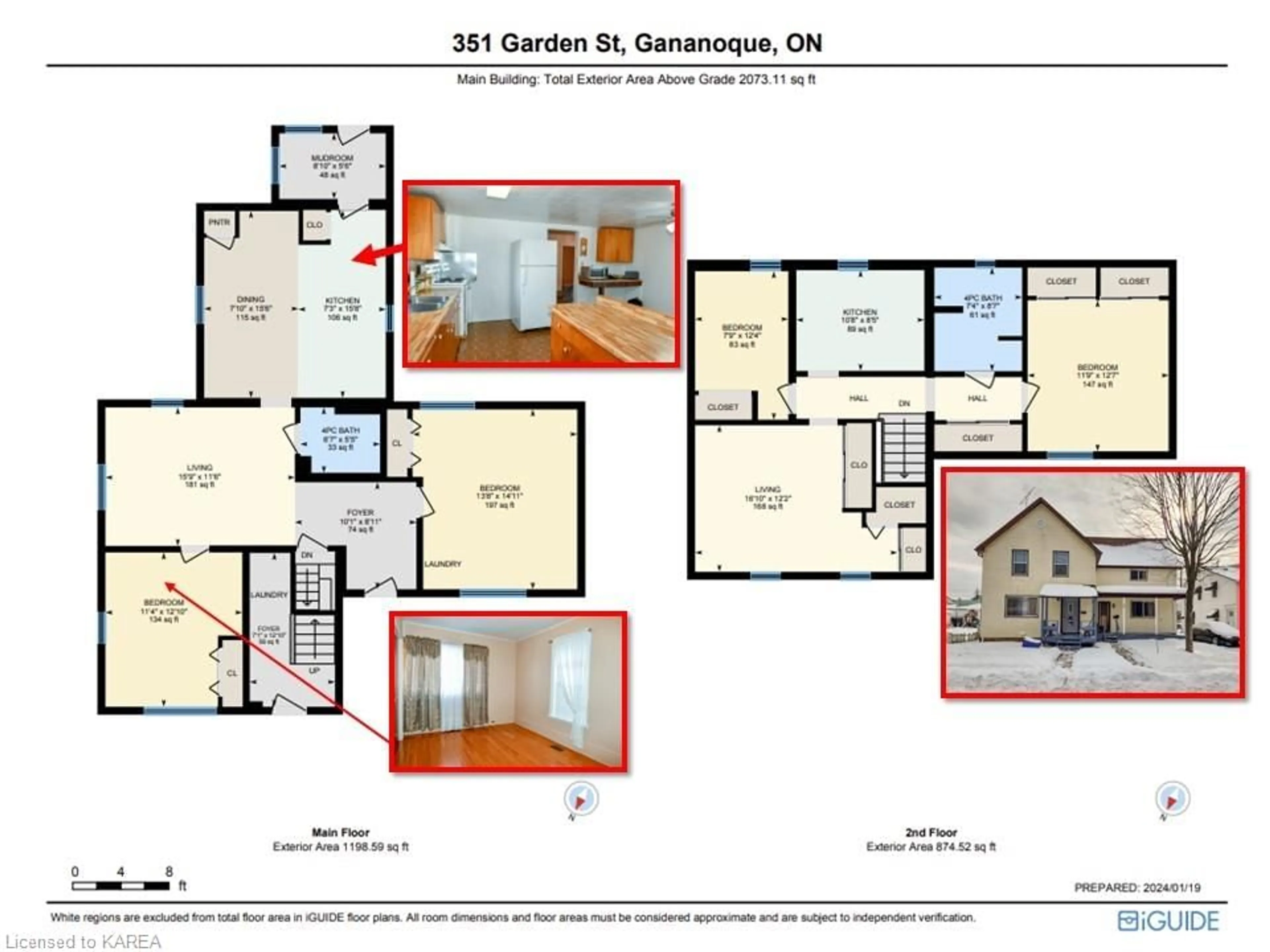 Floor plan for 351 Garden St, Gananoque Ontario K7G 1J4