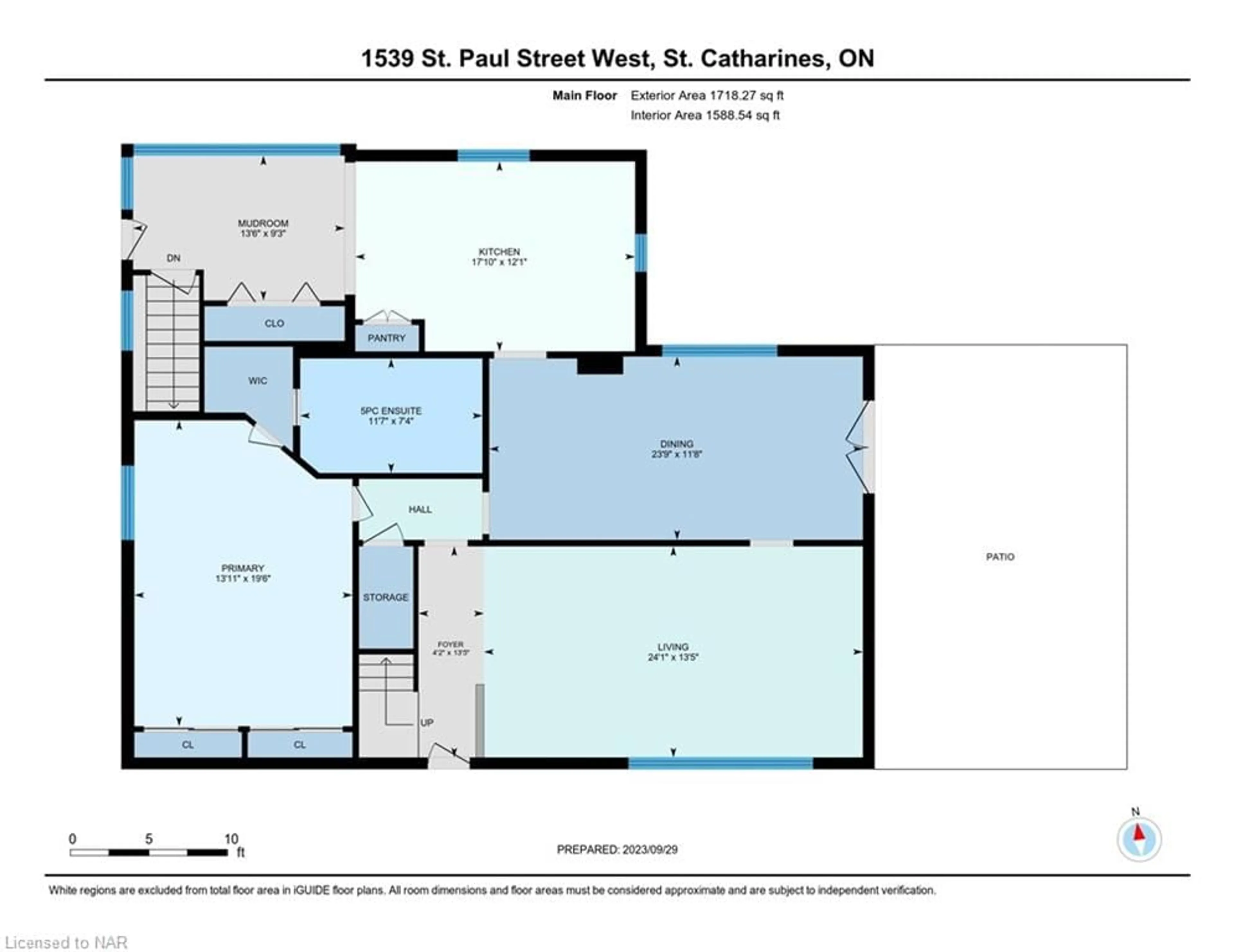 Floor plan for 1539 St. Paul Street West St, St. Catharines Ontario L2R 6P7