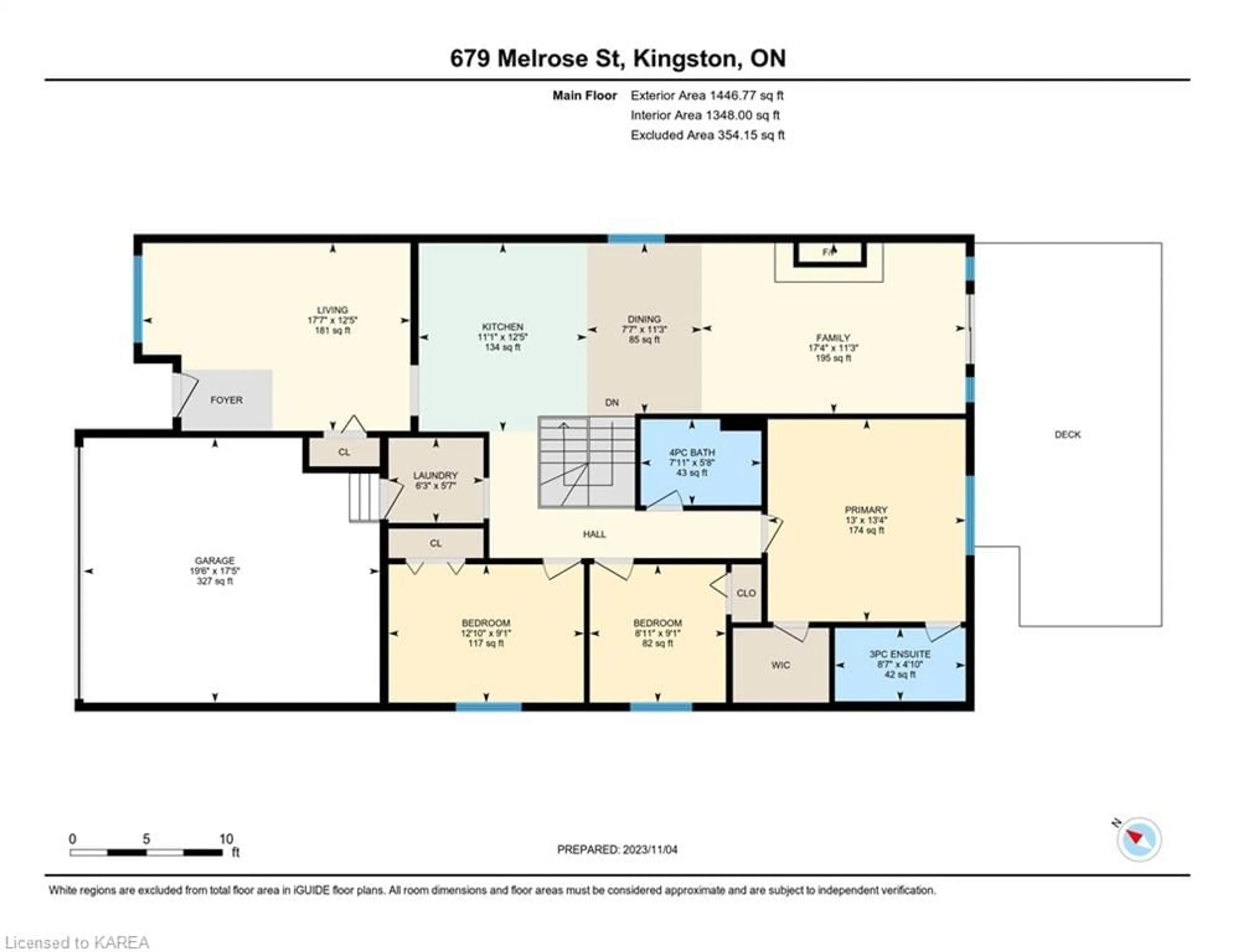 Floor plan for 679 Melrose St, Kingston Ontario K7M 9G8