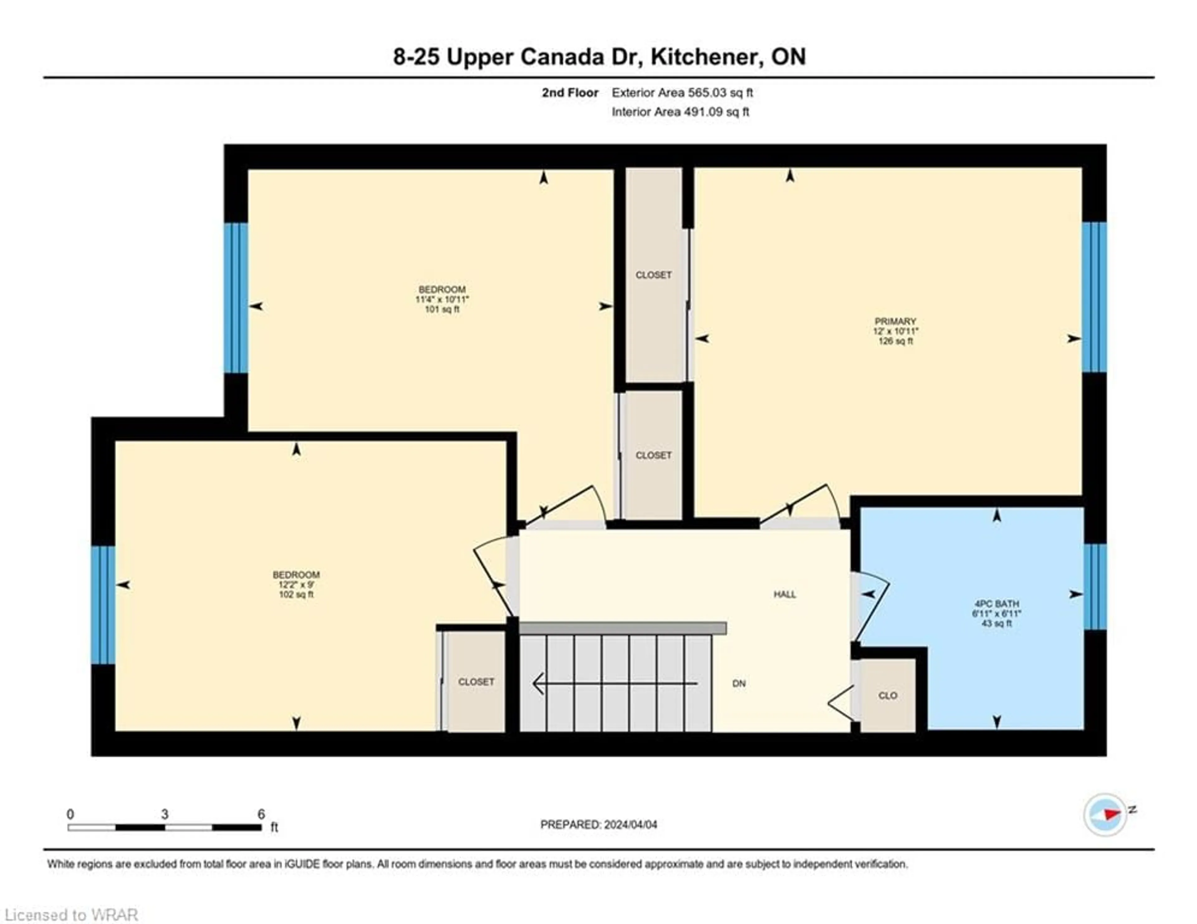 Floor plan for 25 Upper Canada Dr #8, Kitchener Ontario N2P 1G2