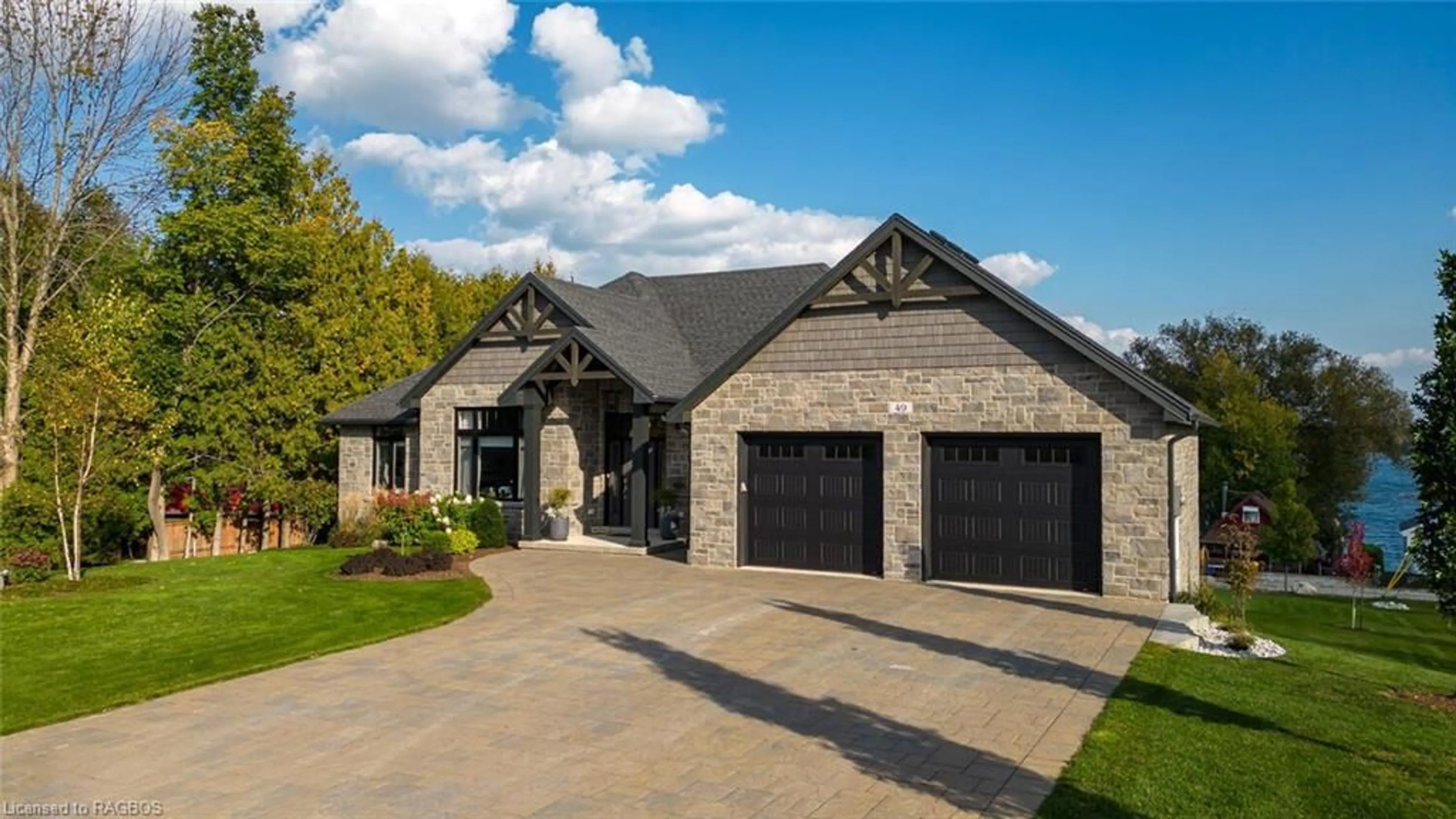 Home with brick exterior material for 49 Islandview Dr, Chesley Lake Ontario N0H 1A0