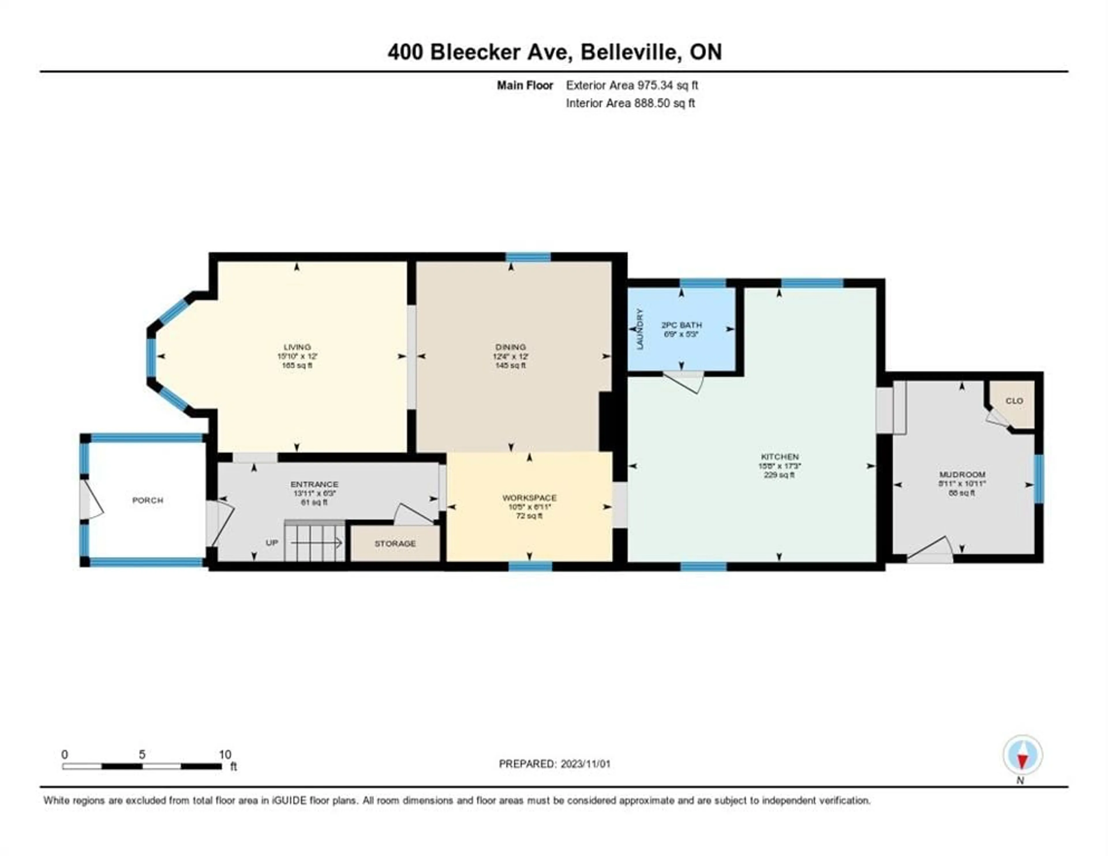 Floor plan for 400 Bleecker Ave, Belleville Ontario K8N 3V8