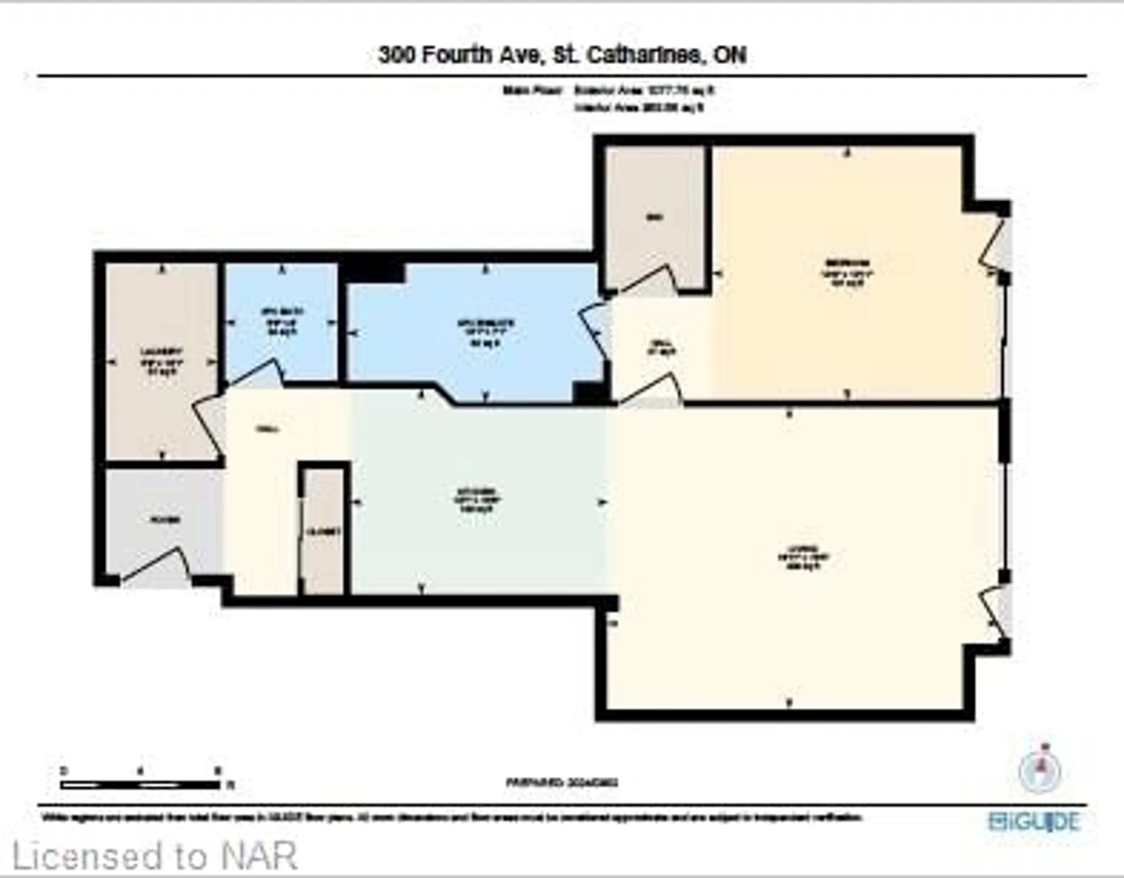 Floor plan for 300B Fourth Ave #5, St. Catharines Ontario L2R 6P9