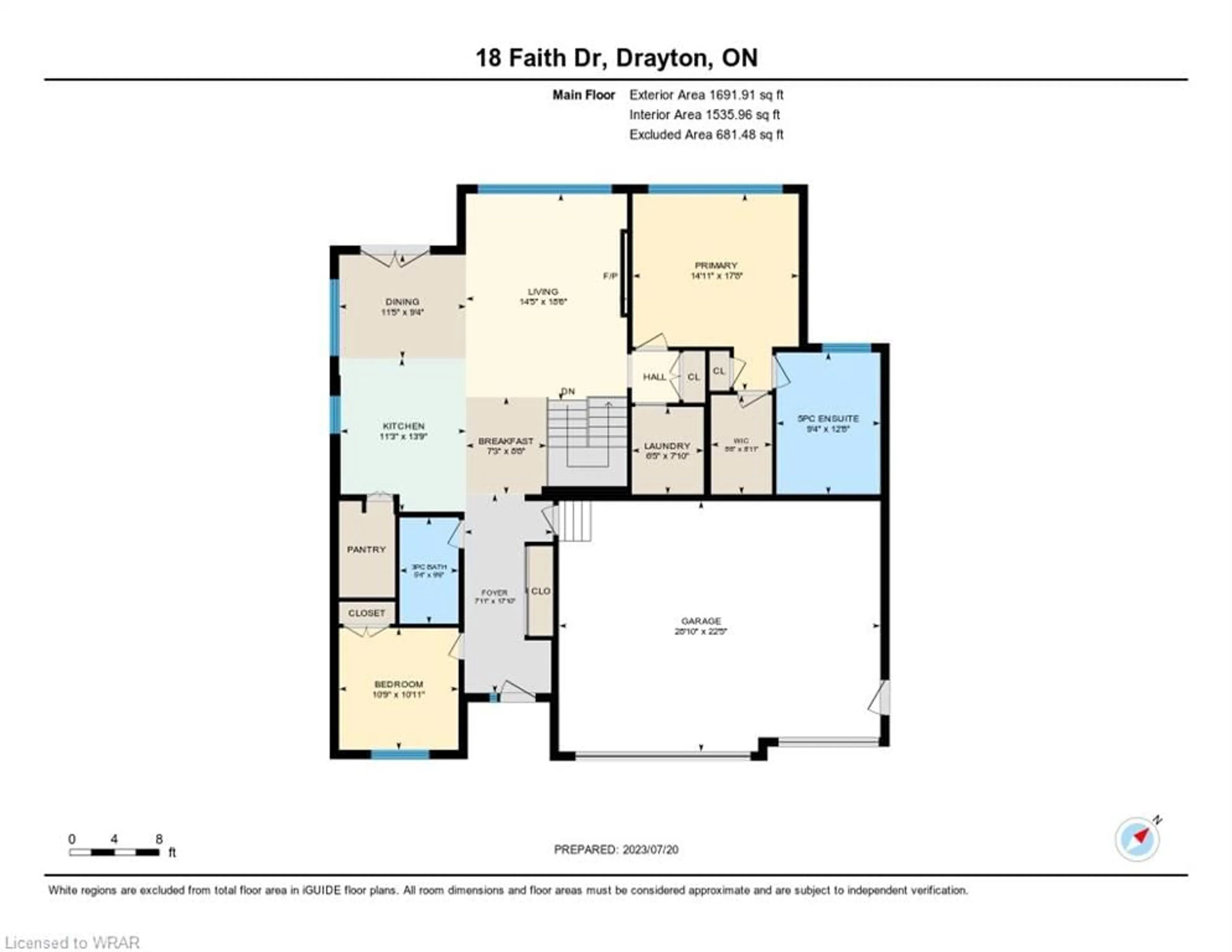 Floor plan for 18 Faith Dr, Drayton Ontario N0G 1P0