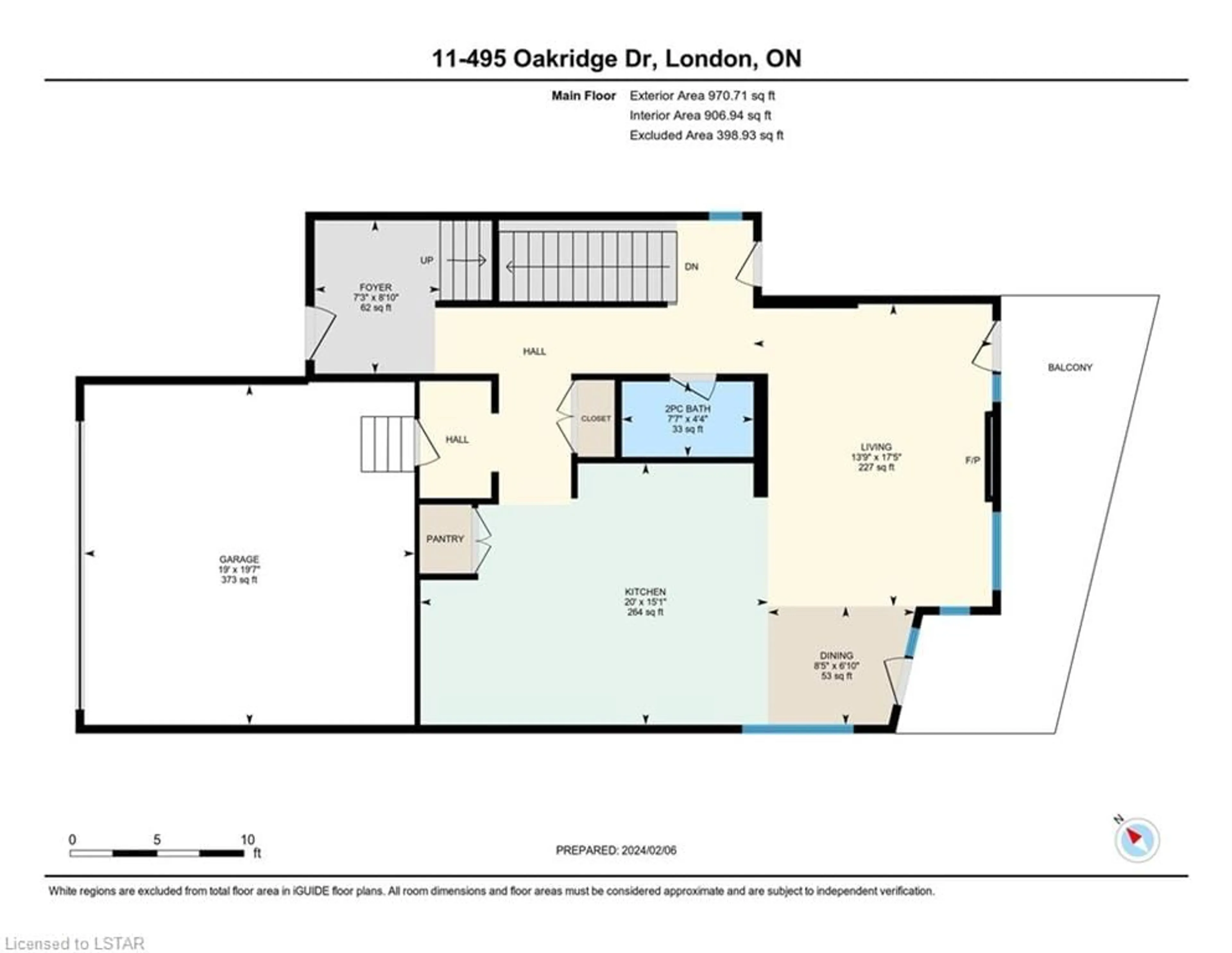 Floor plan for 495 Oakridge Dr #11, London Ontario N6H 0H2