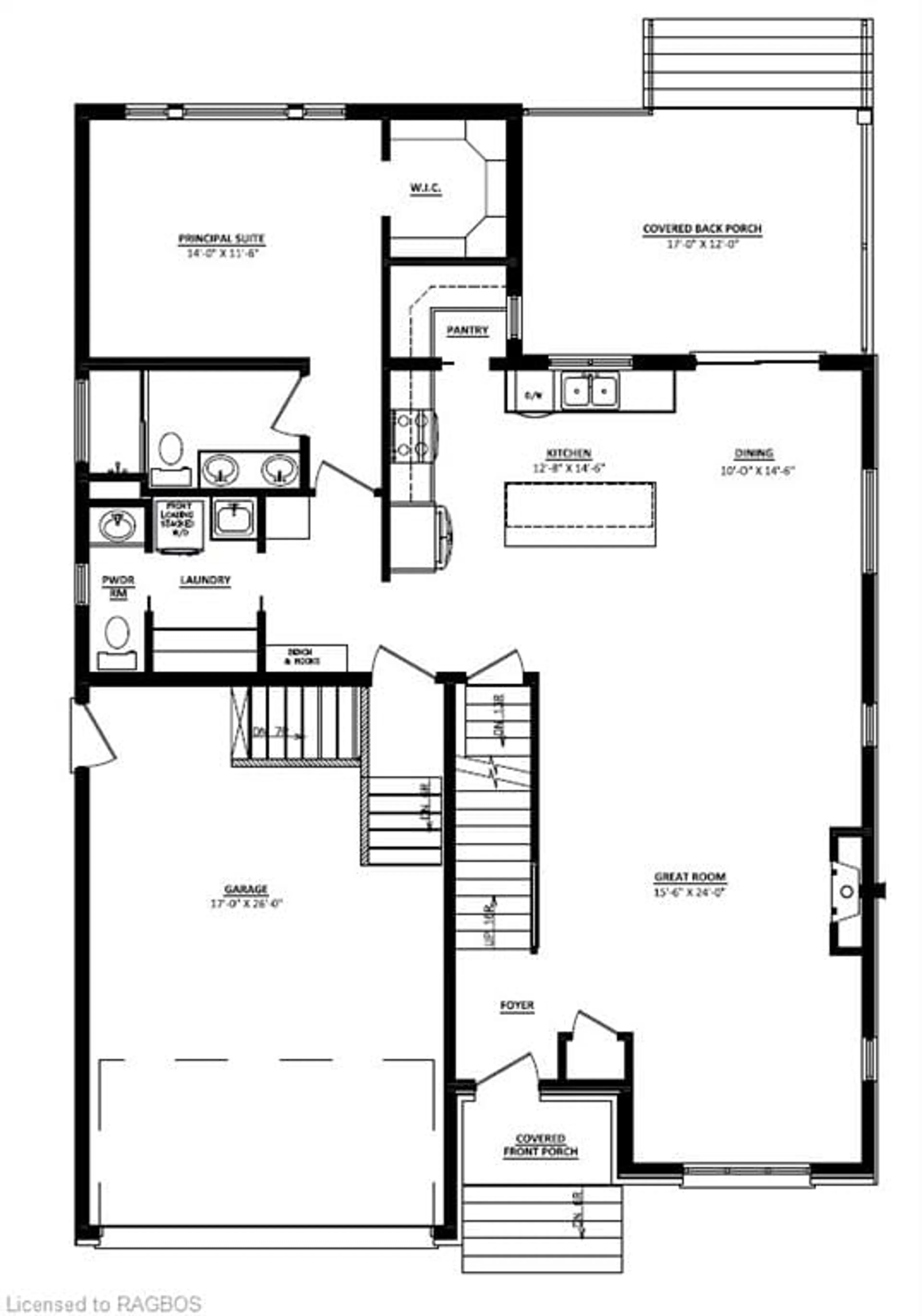 Floor plan for 19 Grenville St, Southampton Ontario N0H 2L0