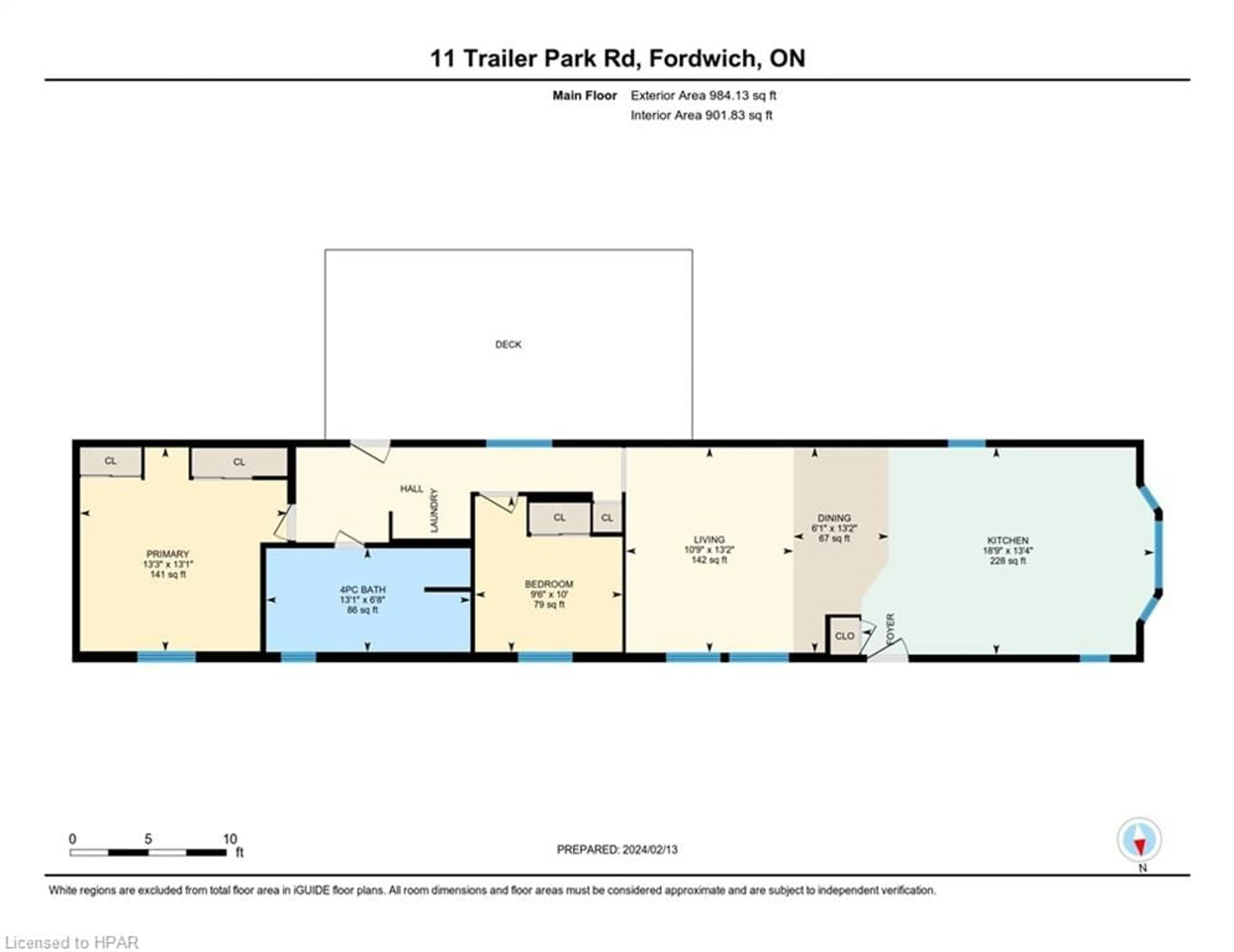 Floor plan for 3075 Mary St #11, Fordwich Ontario N0G 1V0