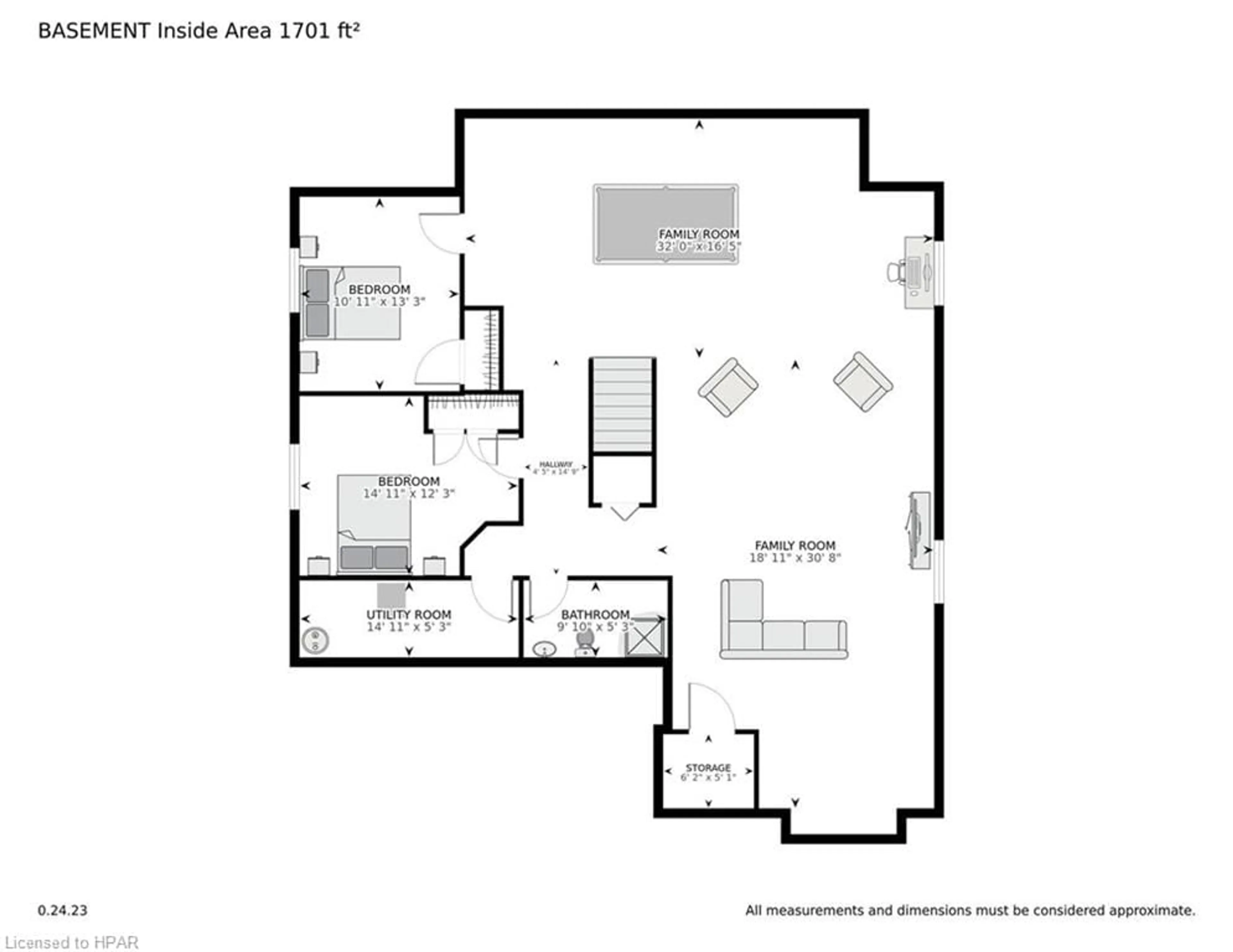 Floor plan for 15 Highland Court Crt, St. Marys Ontario N4X 1A7