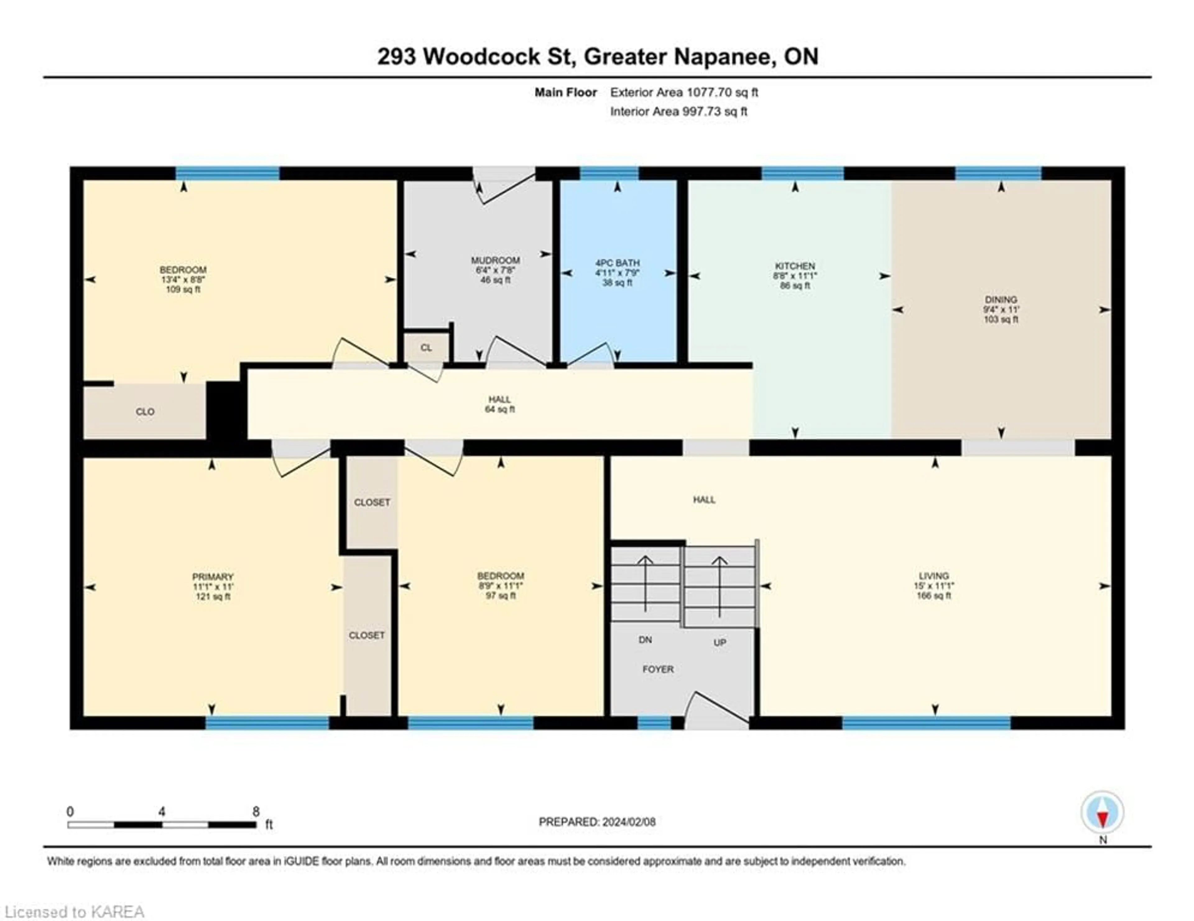 Floor plan for 293 Woodcock St, Napanee Ontario K7R 3L1