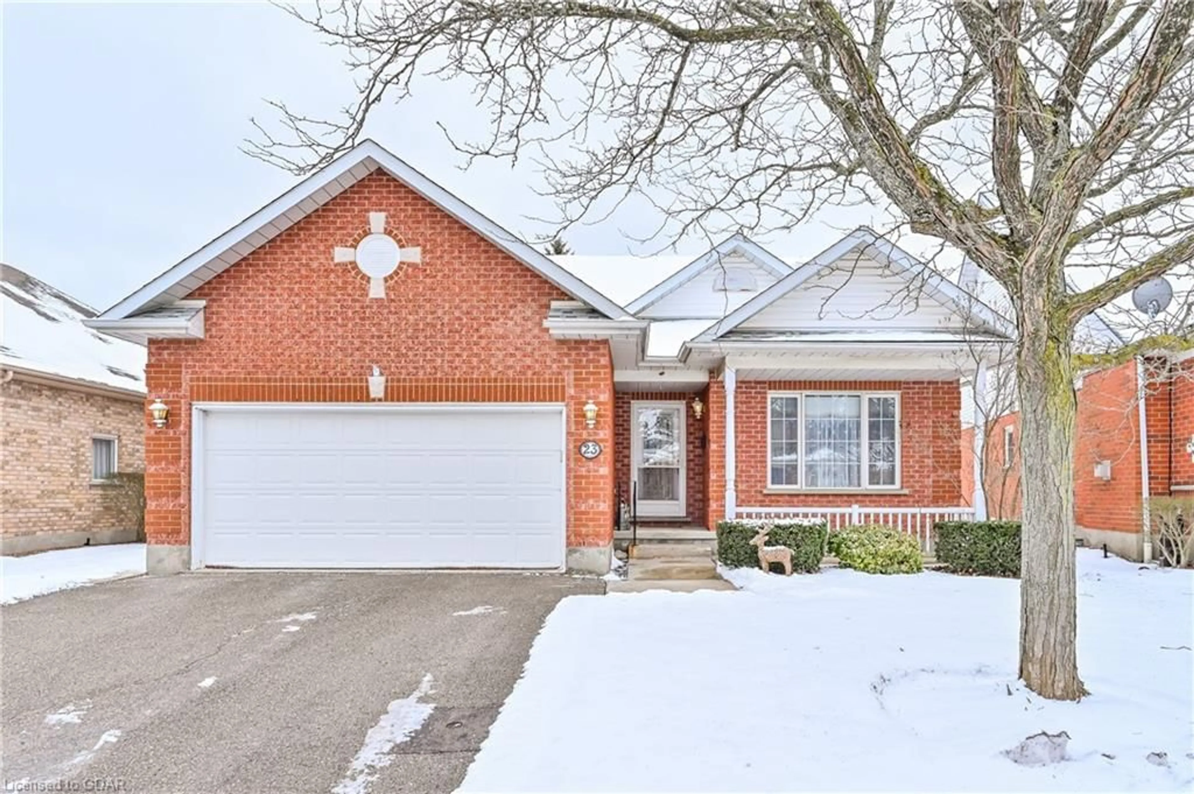 Home with brick exterior material for 23 Cherry Blossom Cir, Guelph Ontario N1G 4X7