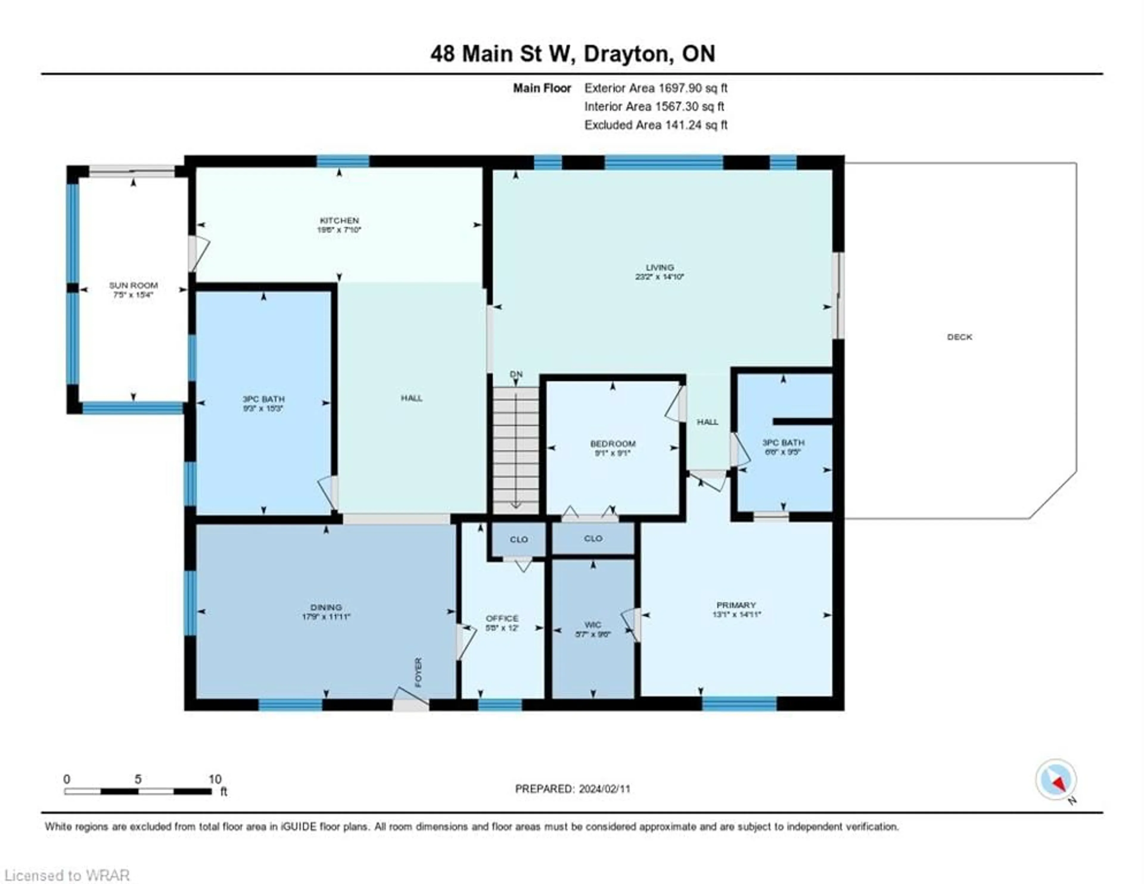Floor plan for 48 Main Street West St, Drayton Ontario N0G 1P0