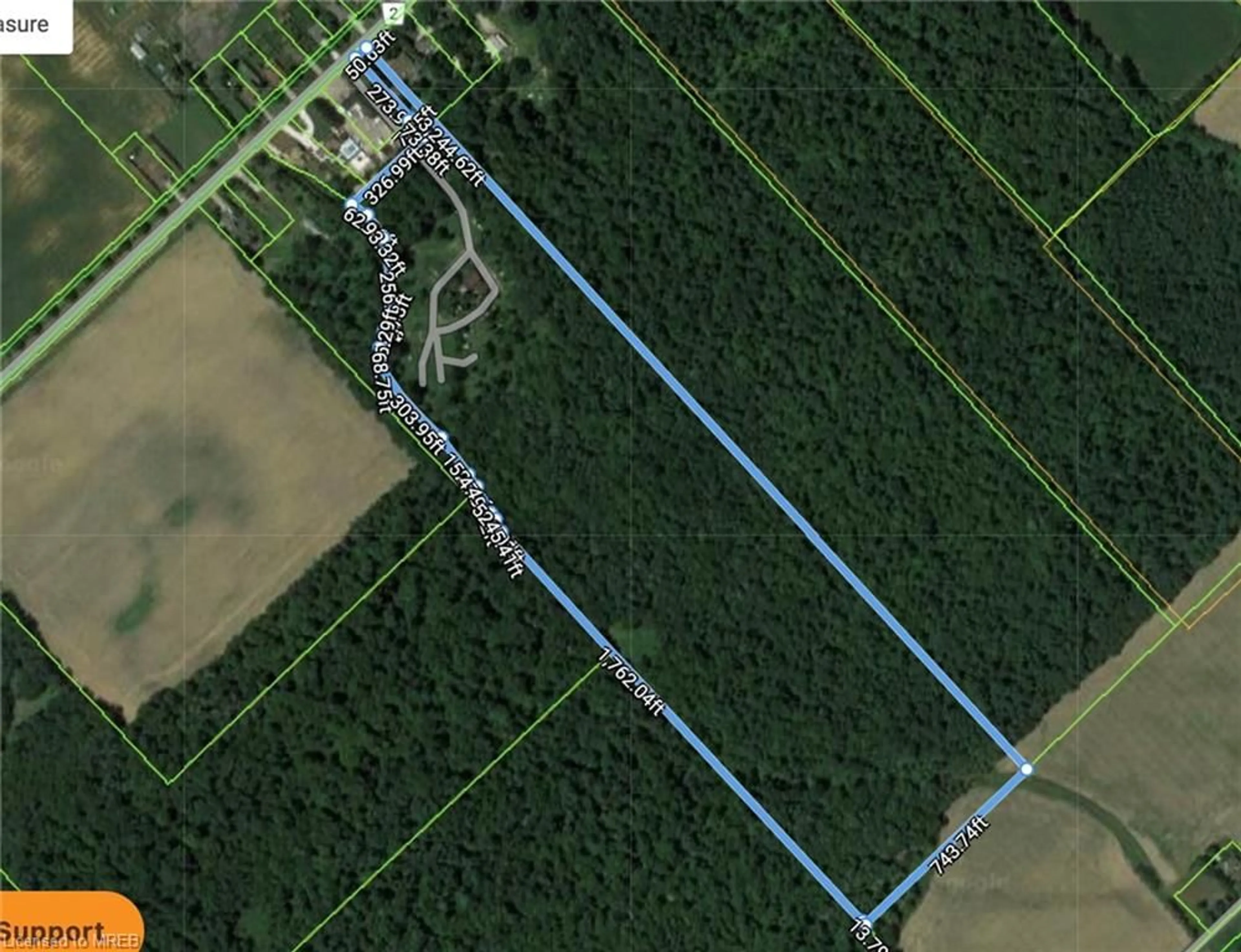 Picture of a map for 24611 Pioneer Line, West Lorne Ontario N0L 2P0