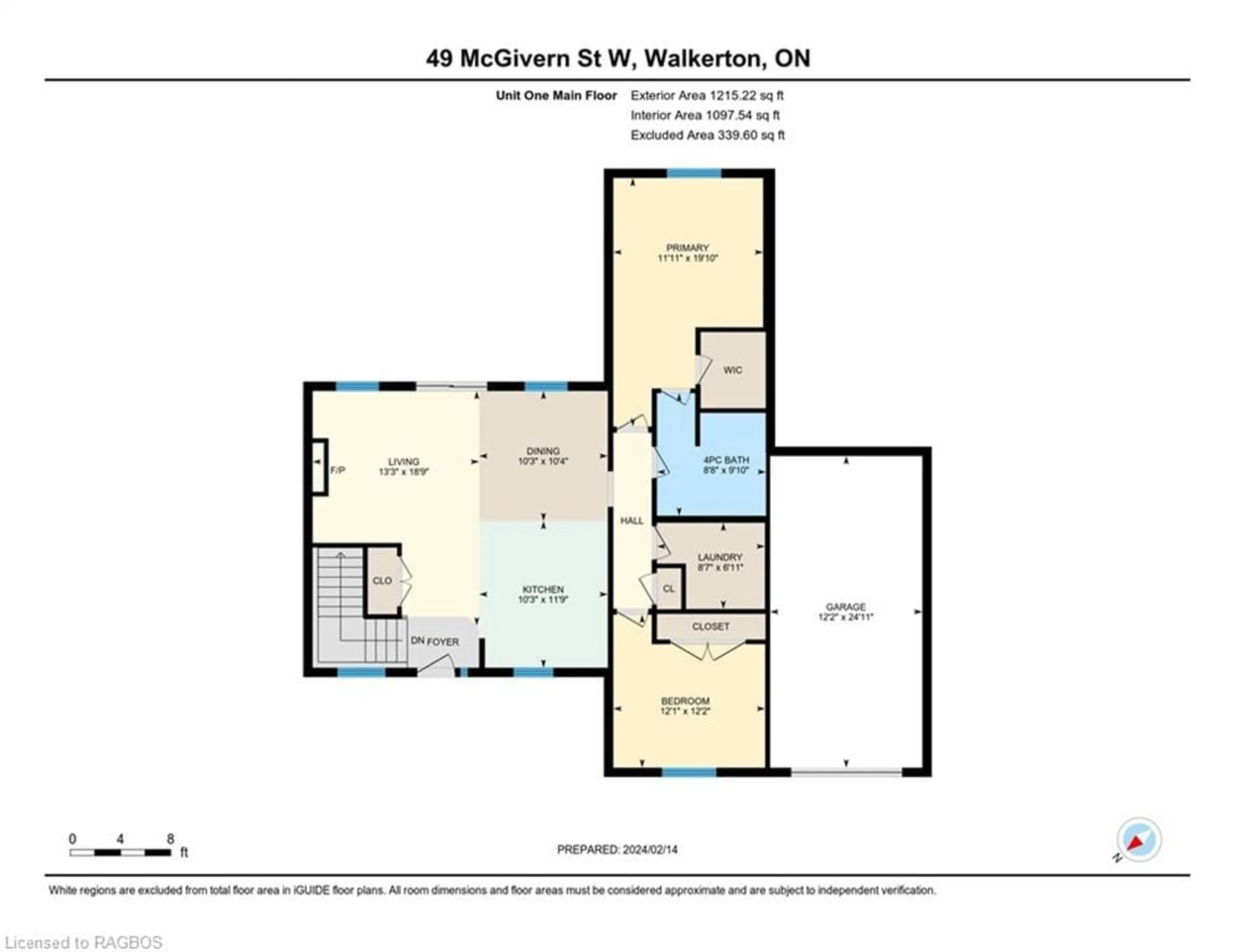 Floor plan for 49 Mcgivern St, Walkerton Ontario N0G 2V0