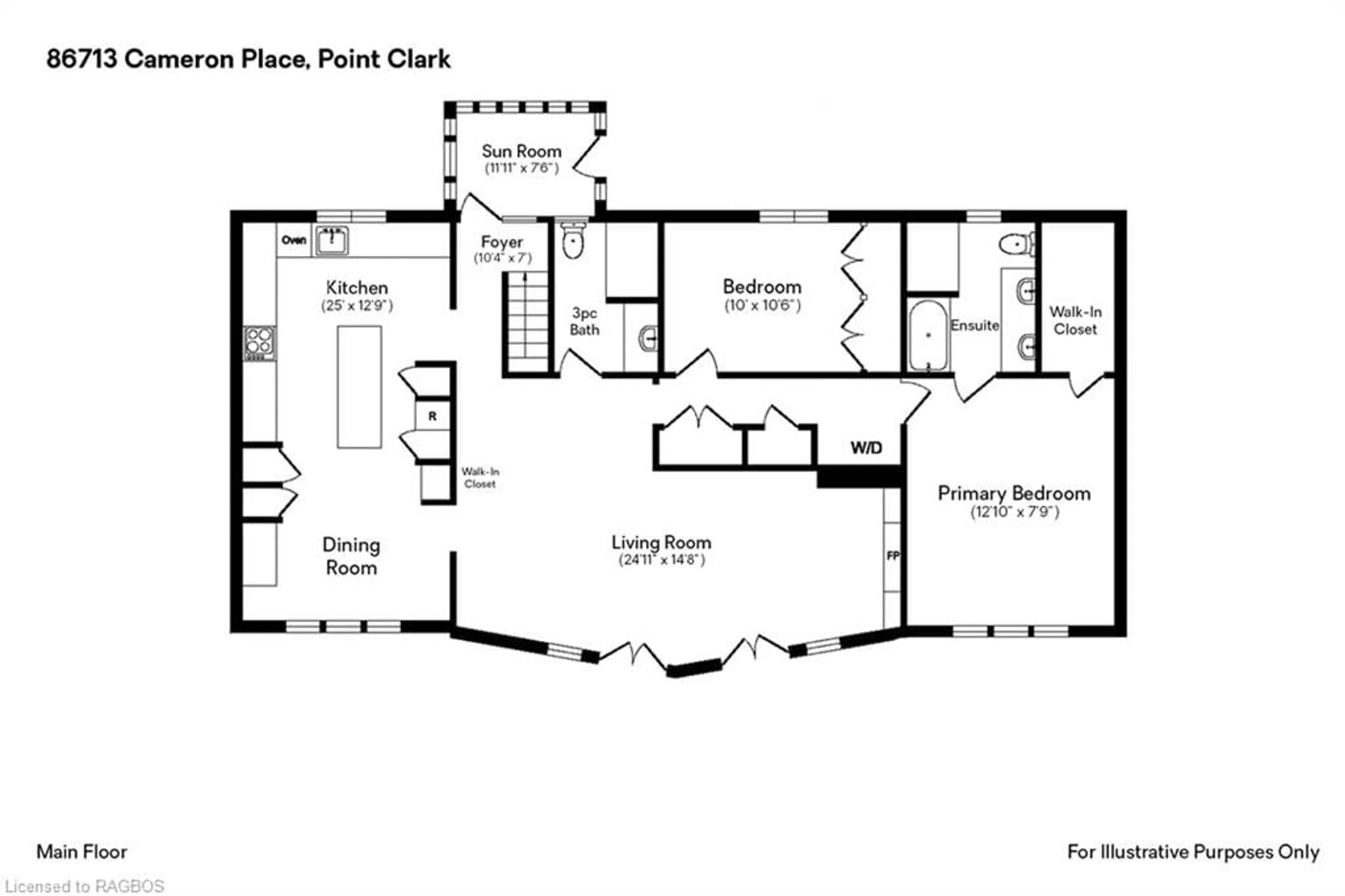 Floor plan for 86713 Cameron Pl, Ashfield-Colborne-Wawanosh Ontario N2Z 2X3