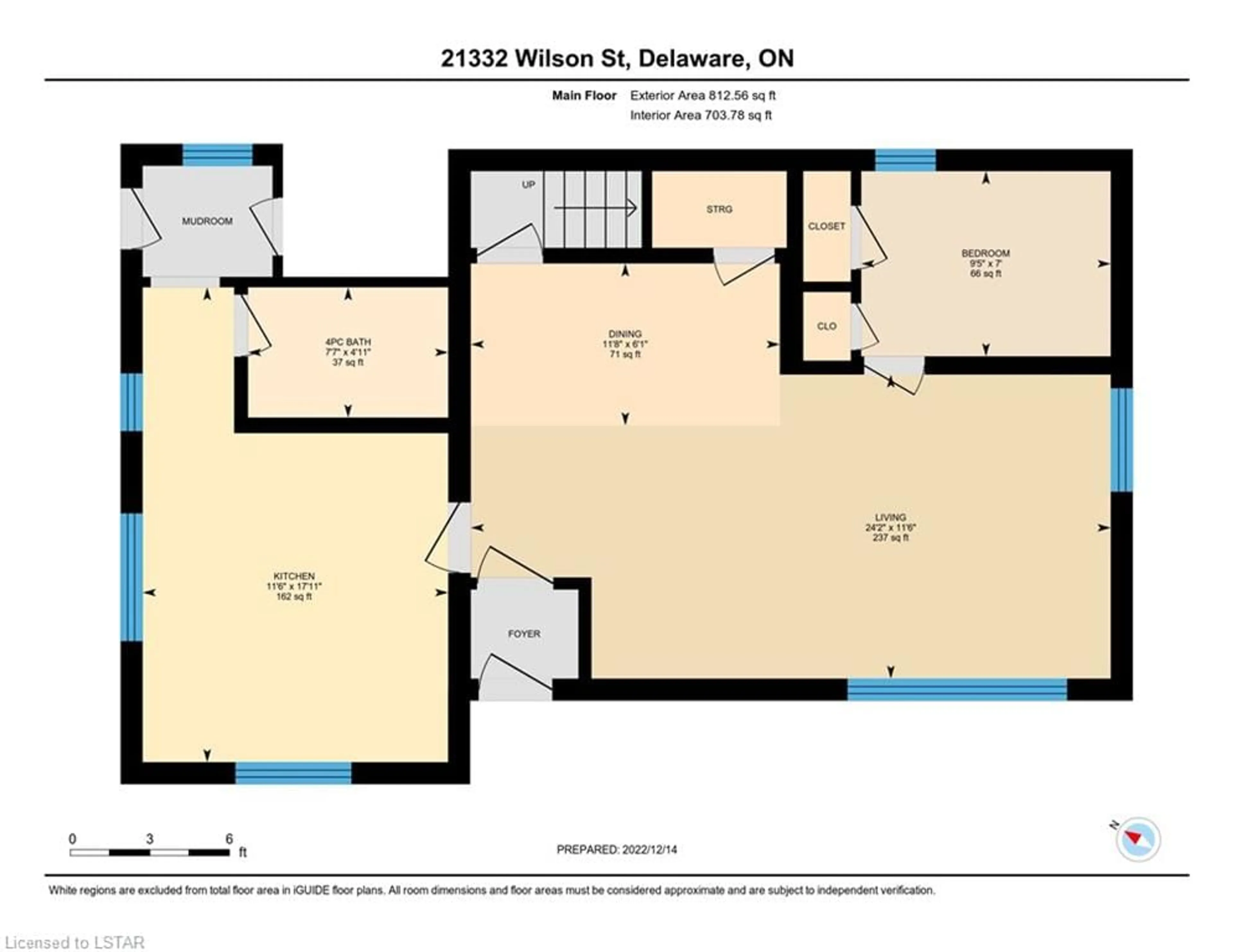 Floor plan for 21332 Wilson St, Delaware Ontario N0L 1E0