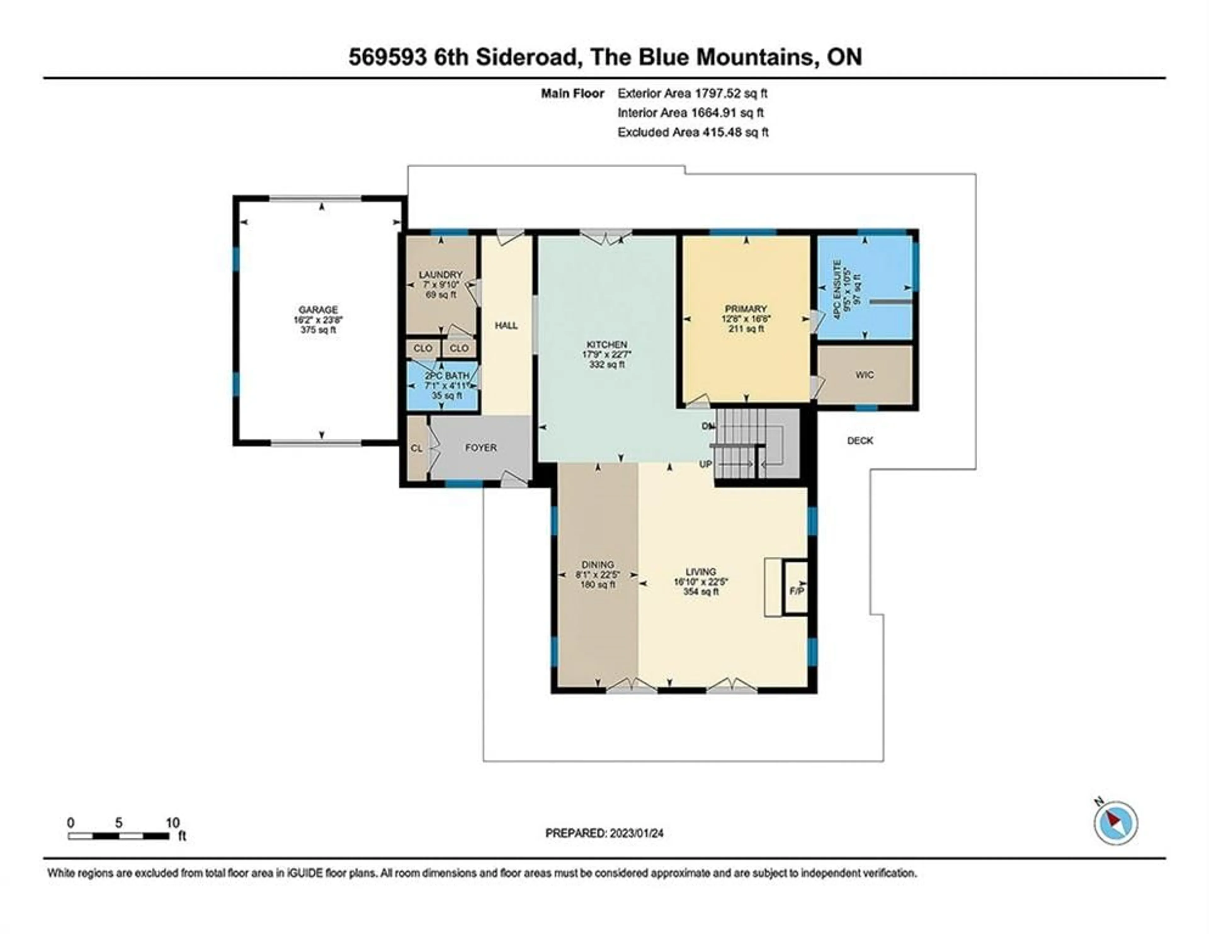 Floor plan for 569593 Sideroad 6, The Blue Mountains Ontario N0H 2E0