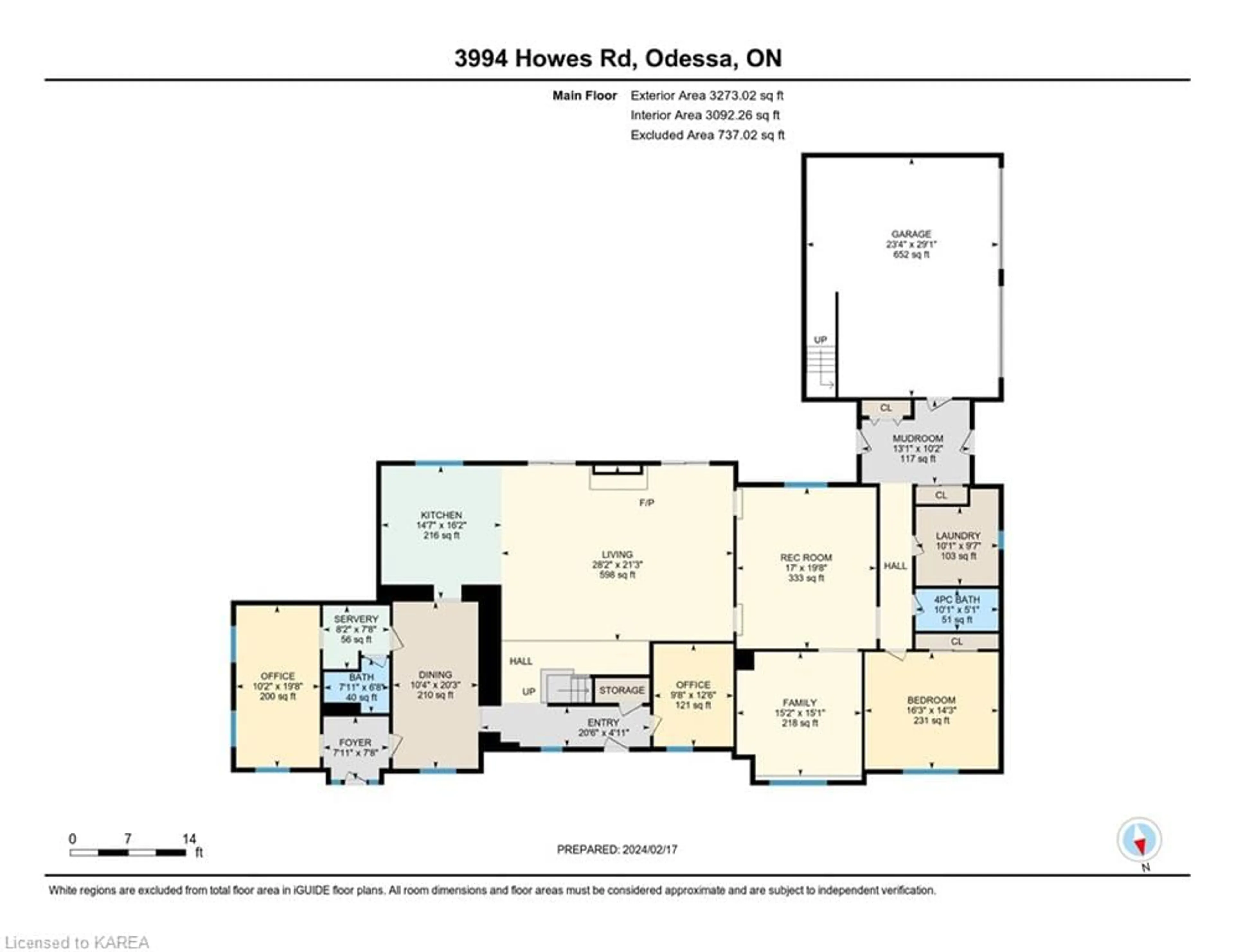 Floor plan for 3994 Howes Rd, Odessa Ontario K0H 2H0