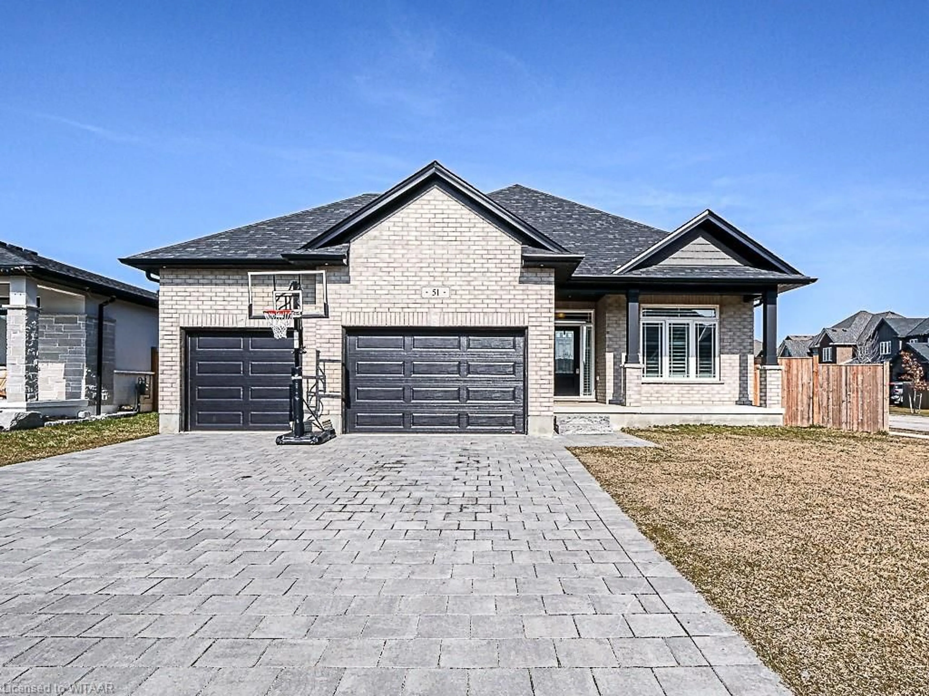 Home with brick exterior material for 51 Thames Springs Cres, Thamesford Ontario N0M 2M0