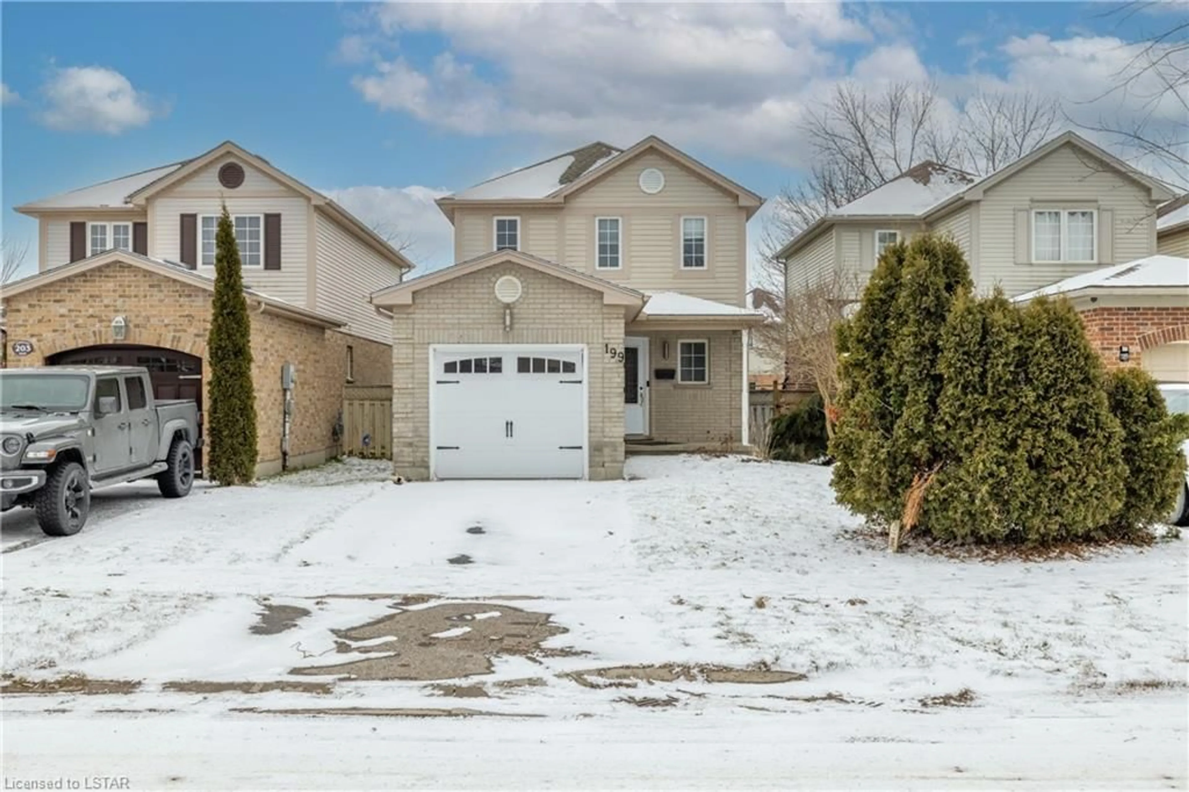 Frontside or backside of a home for 199 Emerald Rd, London Ontario N6M 1J3