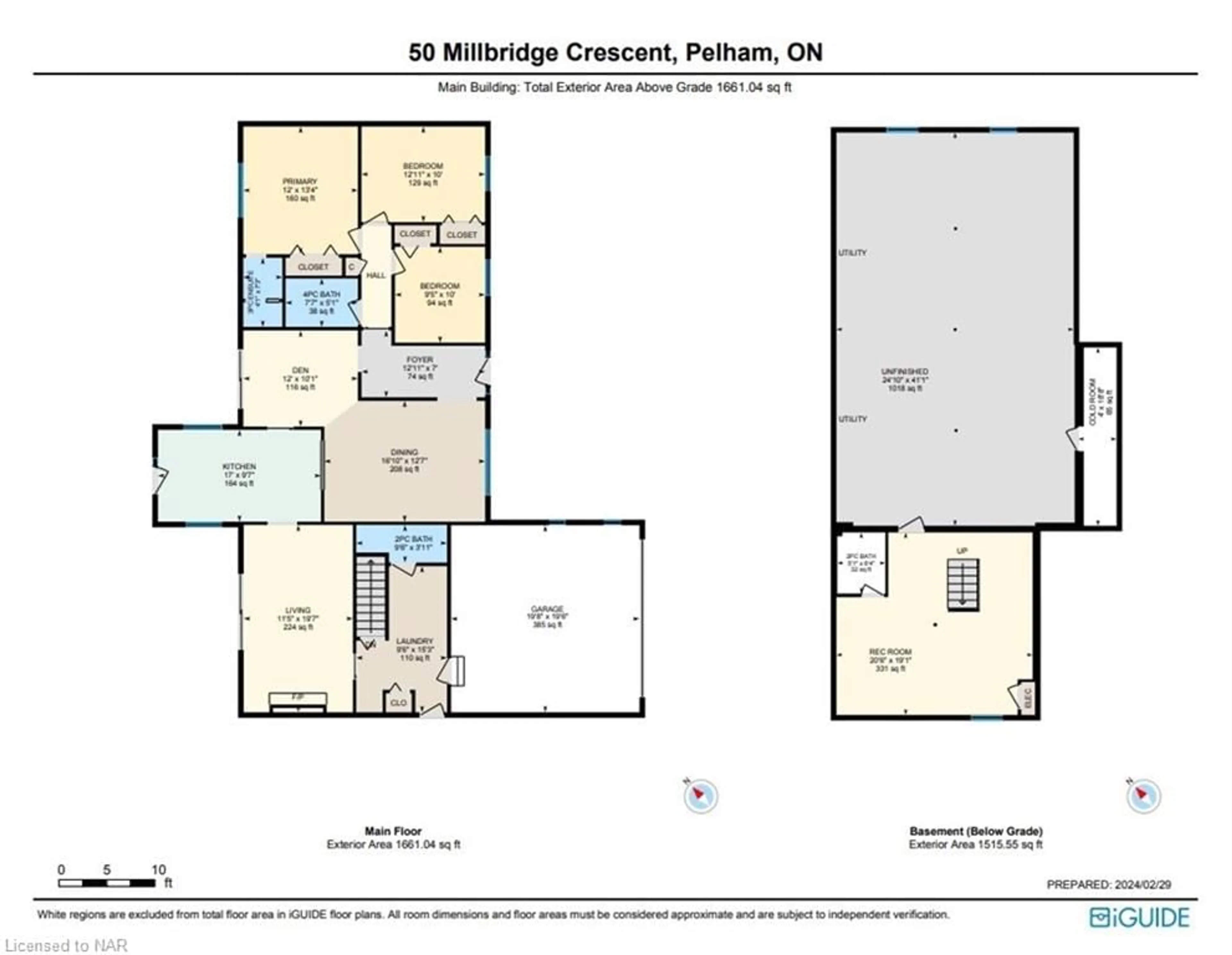 Floor plan for 50 Millbridge Crescent, Fonthill Ontario L0S 1E1