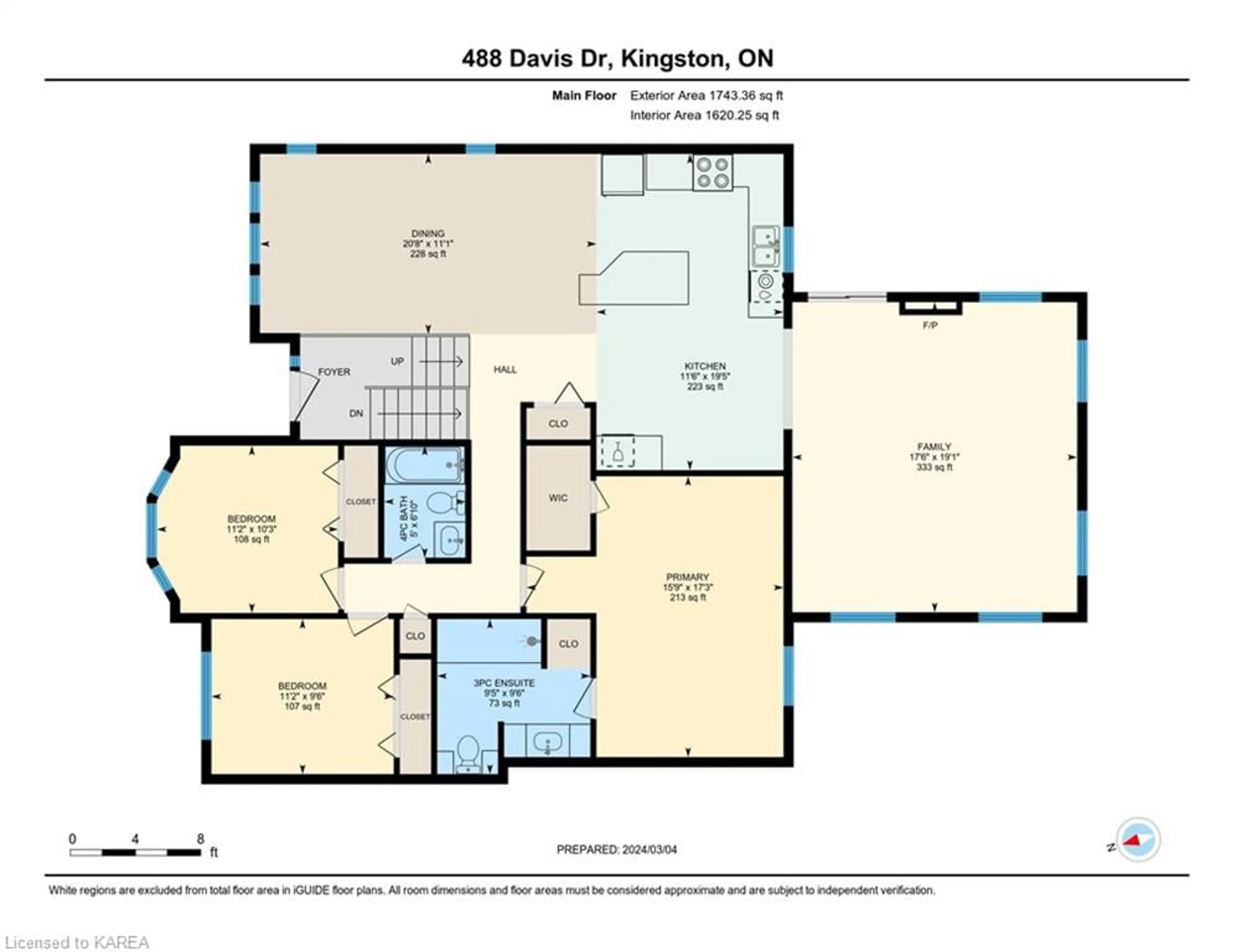 Floor plan for 488 Davis Dr, Kingston Ontario K7M 8W7