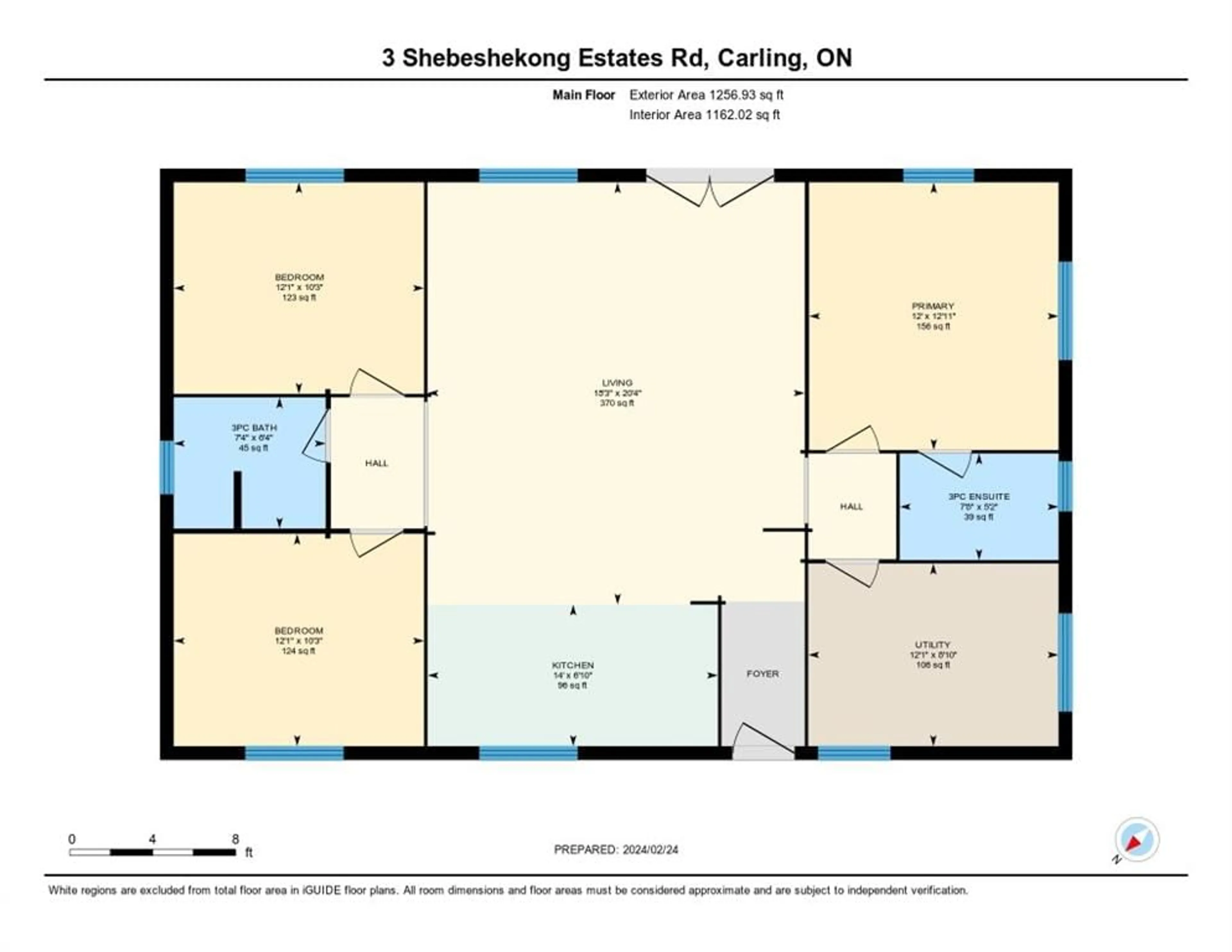 Floor plan for 3 Shebeshekong Estates Rd, Carling Ontario P0G 1G0