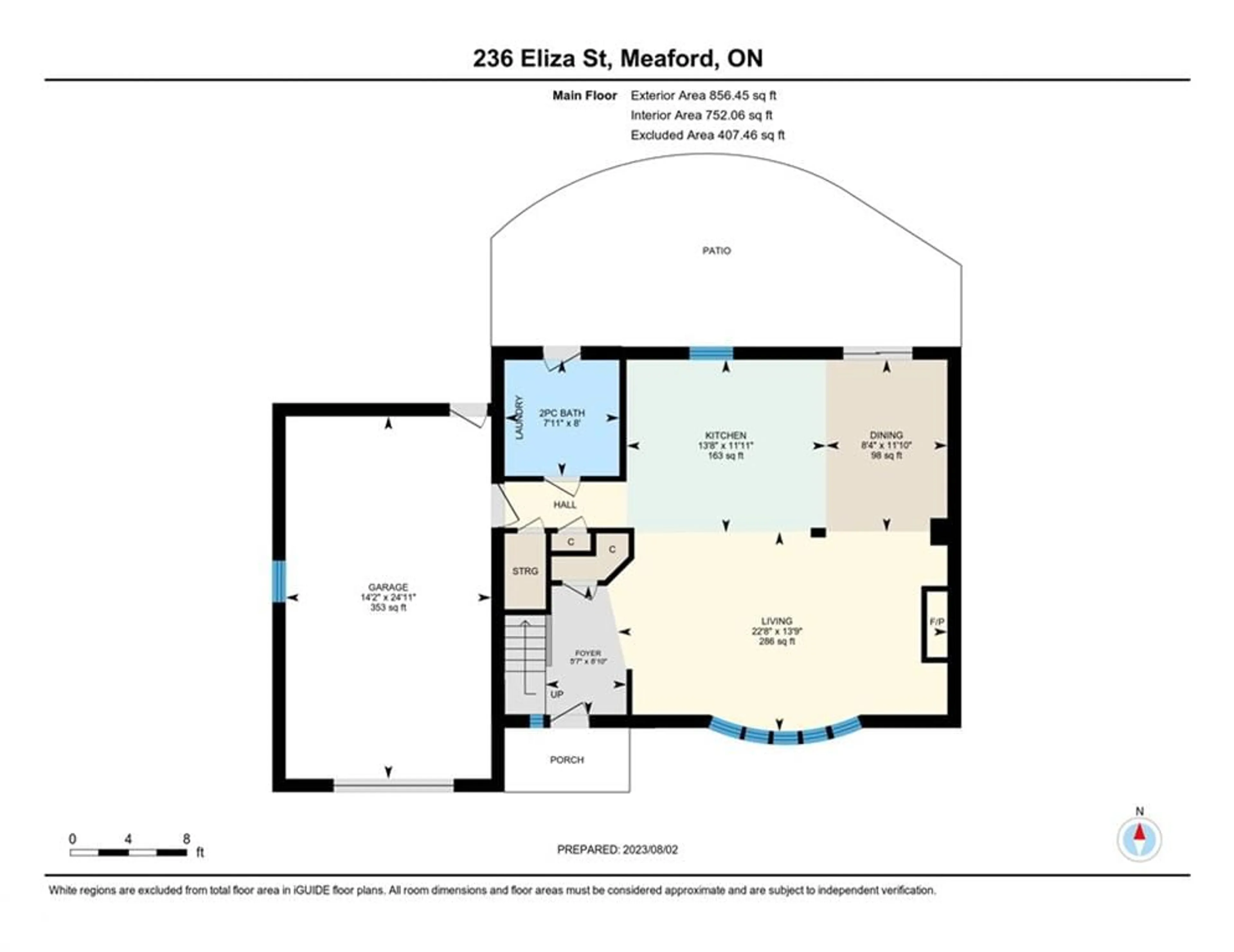 Floor plan for 236 Eliza St, Meaford Ontario N4L 1B4