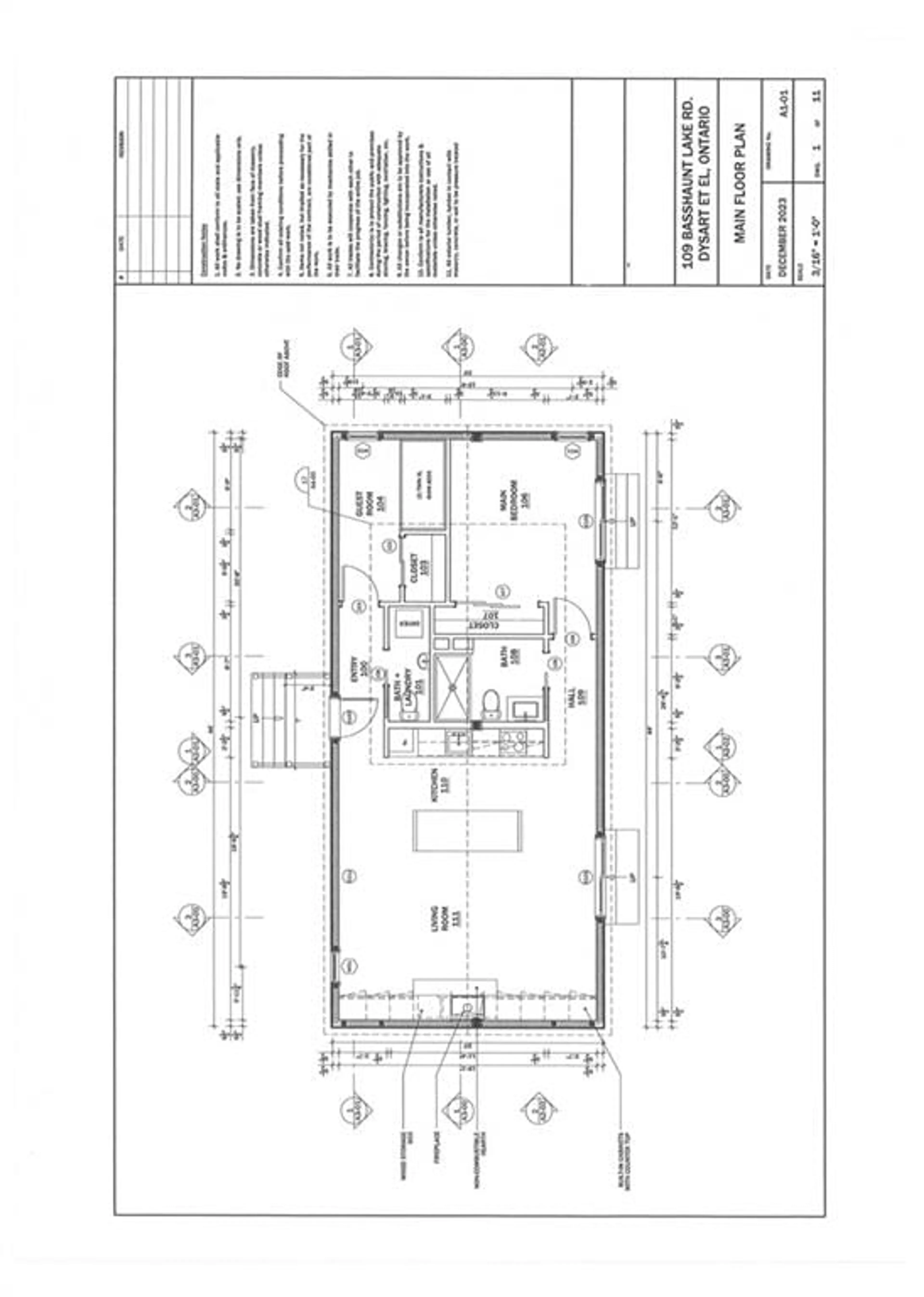 Floor plan for LOT 109 Basshaunt Lake Rd, Haliburton Ontario K0M 1S0