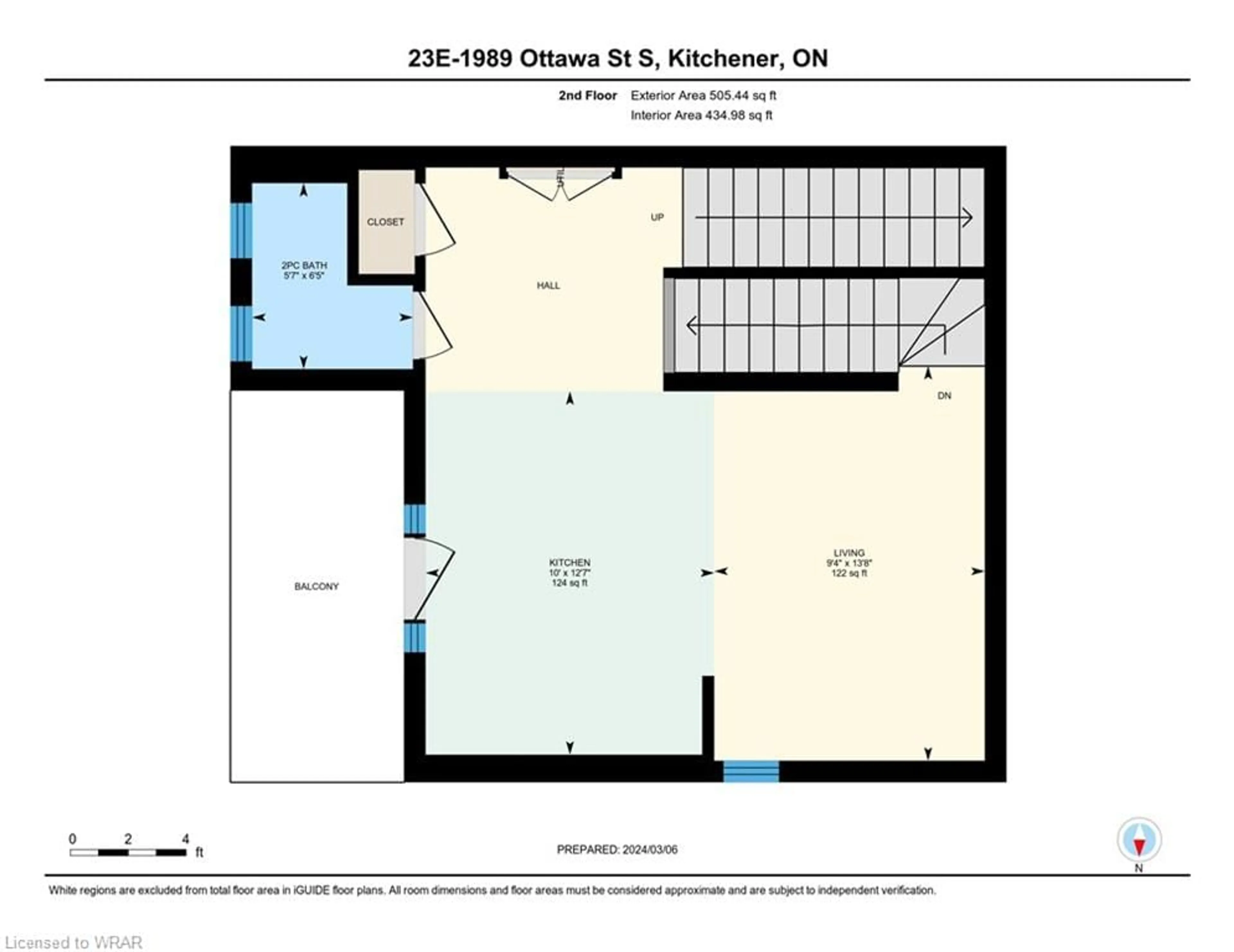 Floor plan for 1989 Ottawa St #23E, Kitchener Ontario N2E 0G7