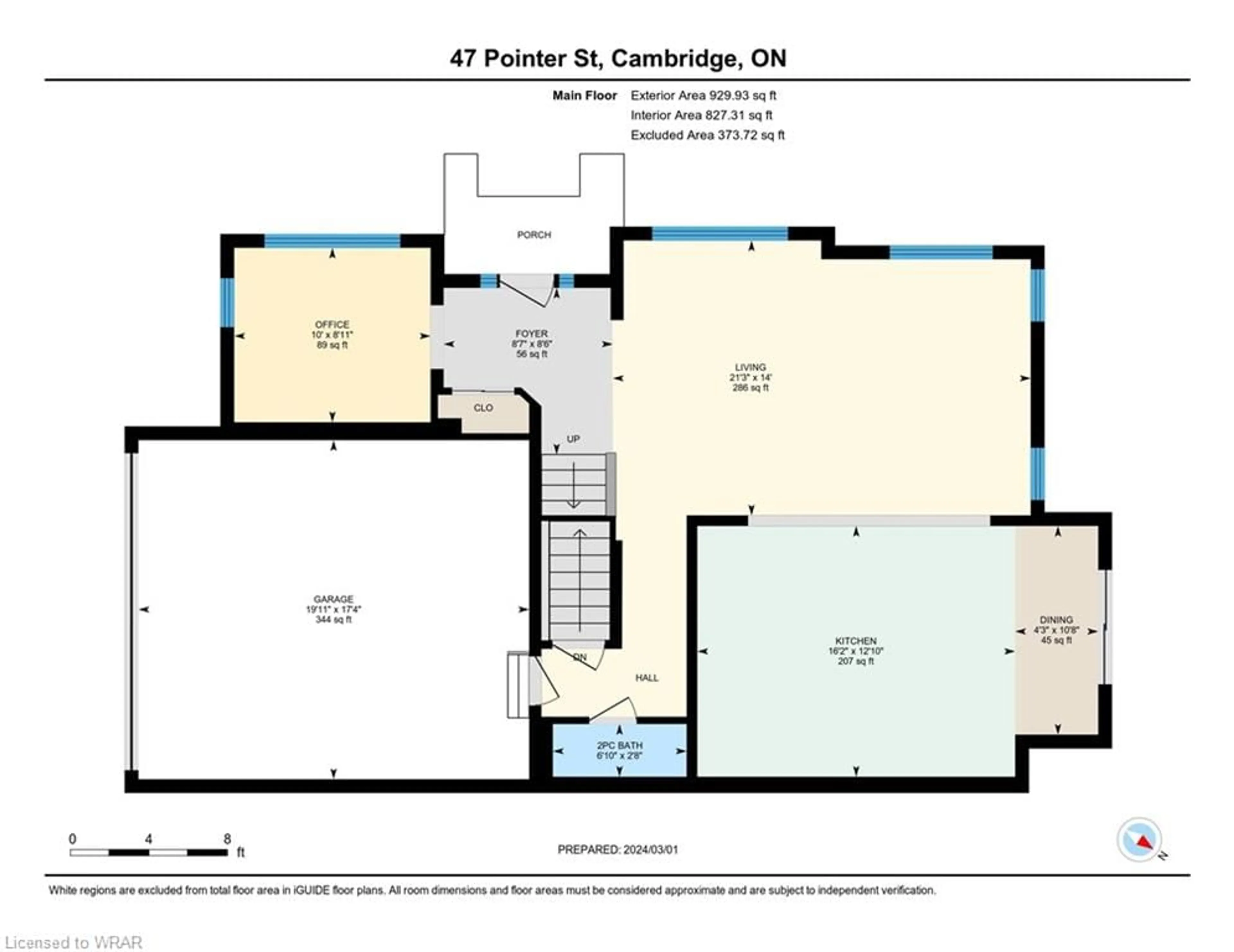 Floor plan for 47 Pointer St, Cambridge Ontario N3H 4R6