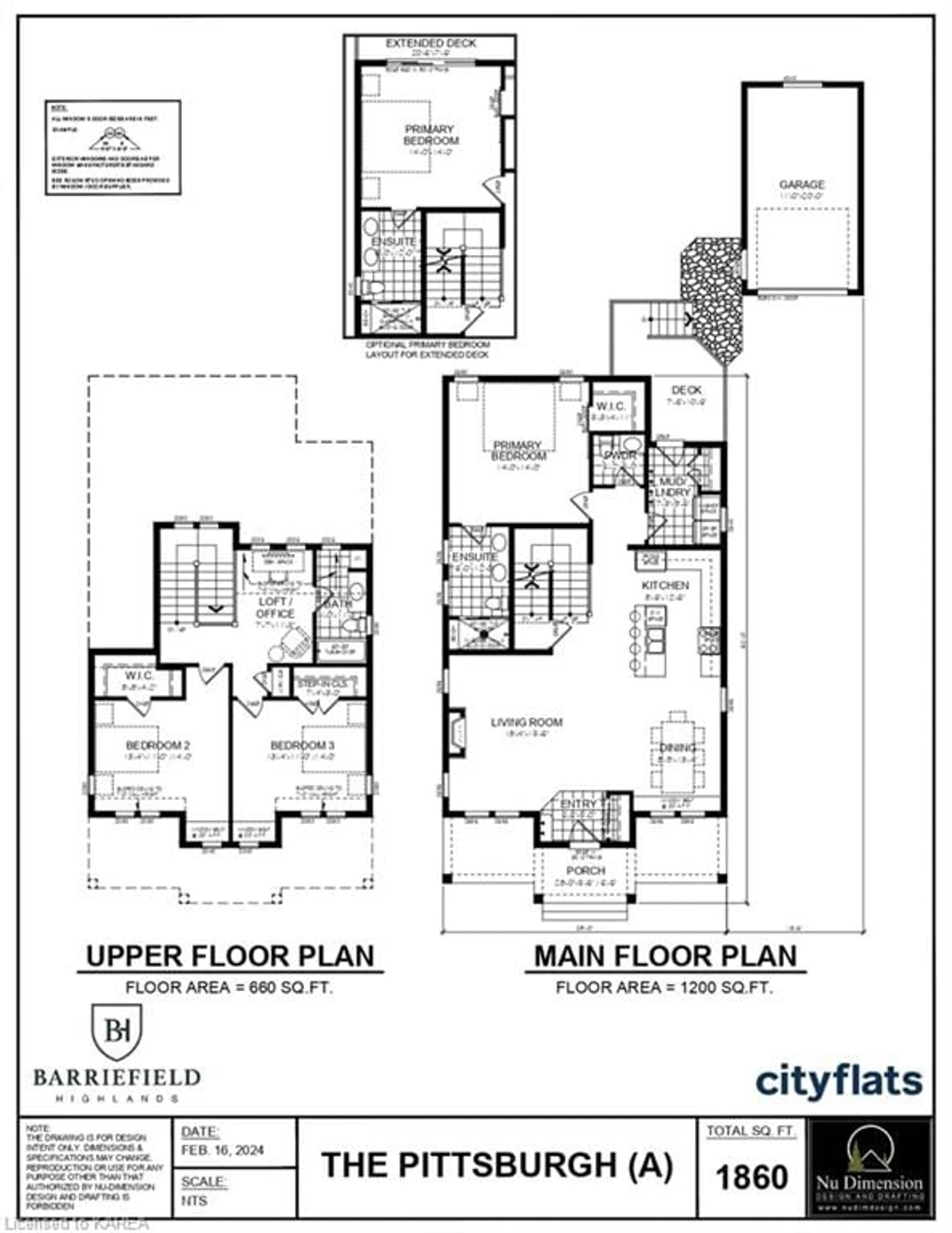 Floor plan for LOT 2 Old Kiln Cres, Kingston Ontario K7K 5R5