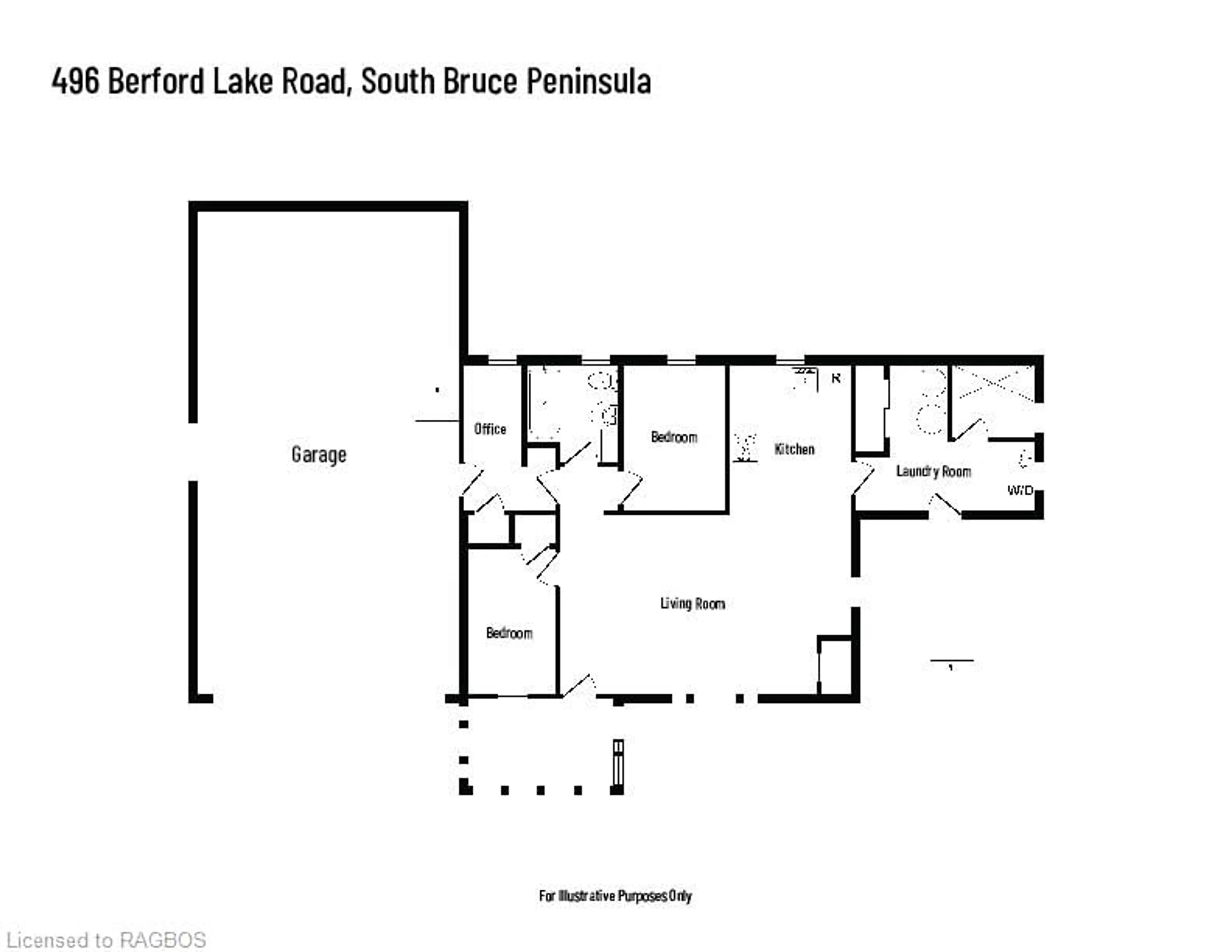 Floor plan for 496 Berford Lake Rd, South Bruce Peninsula Ontario N0H 2T0